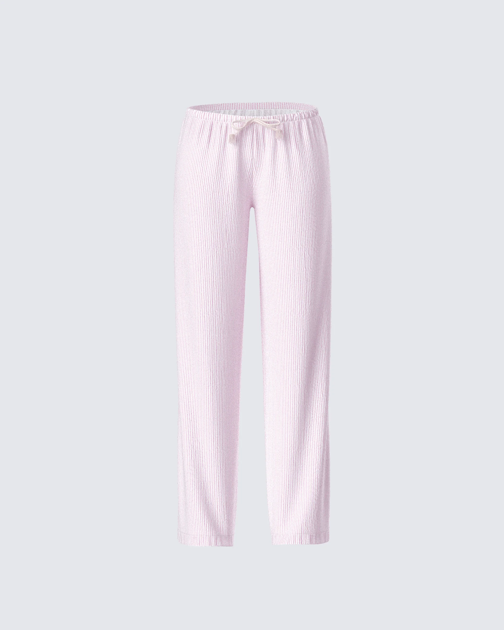 Akia Pink Stripe Drawstring Pant