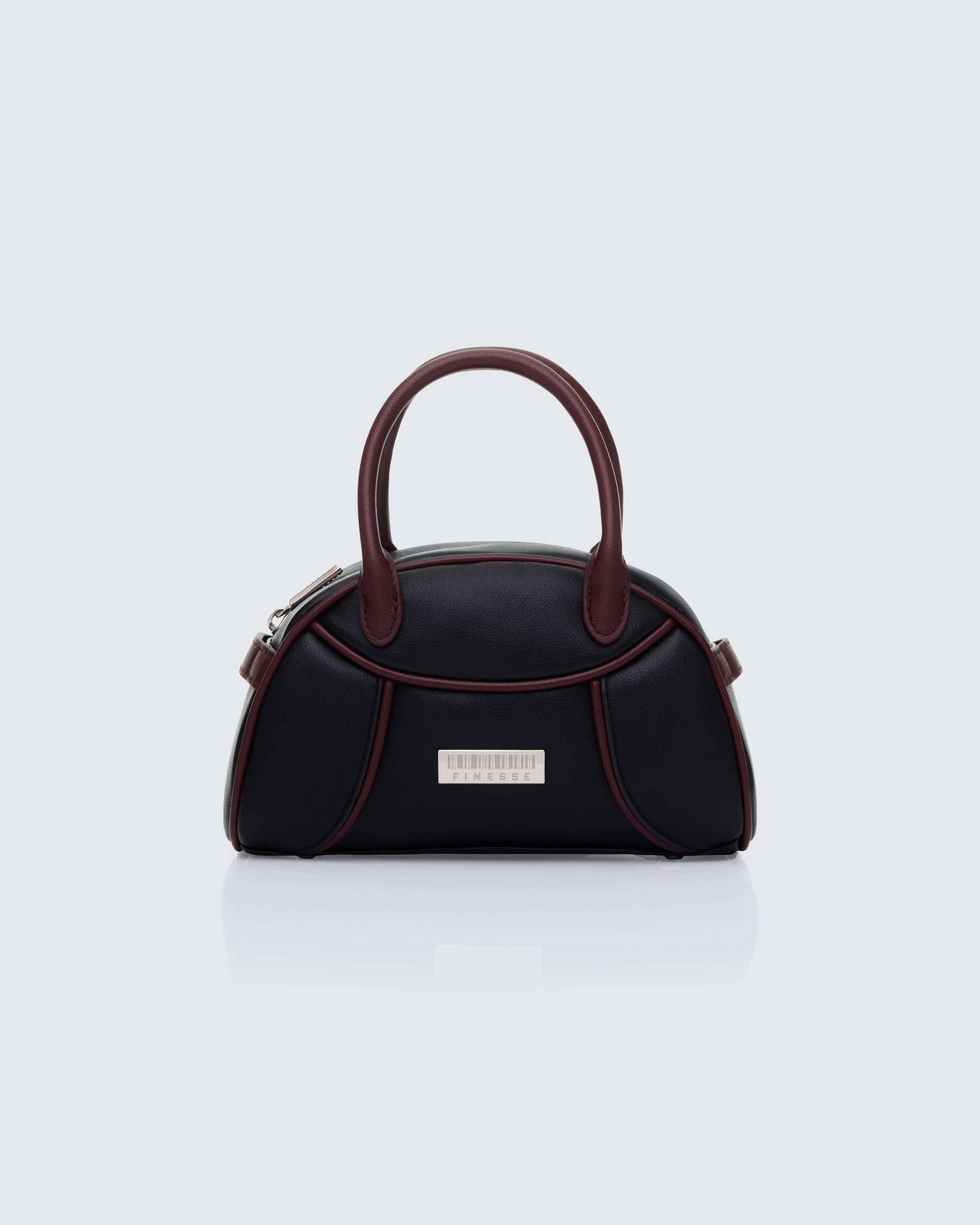 Antonia Black Mini Bowling Bag