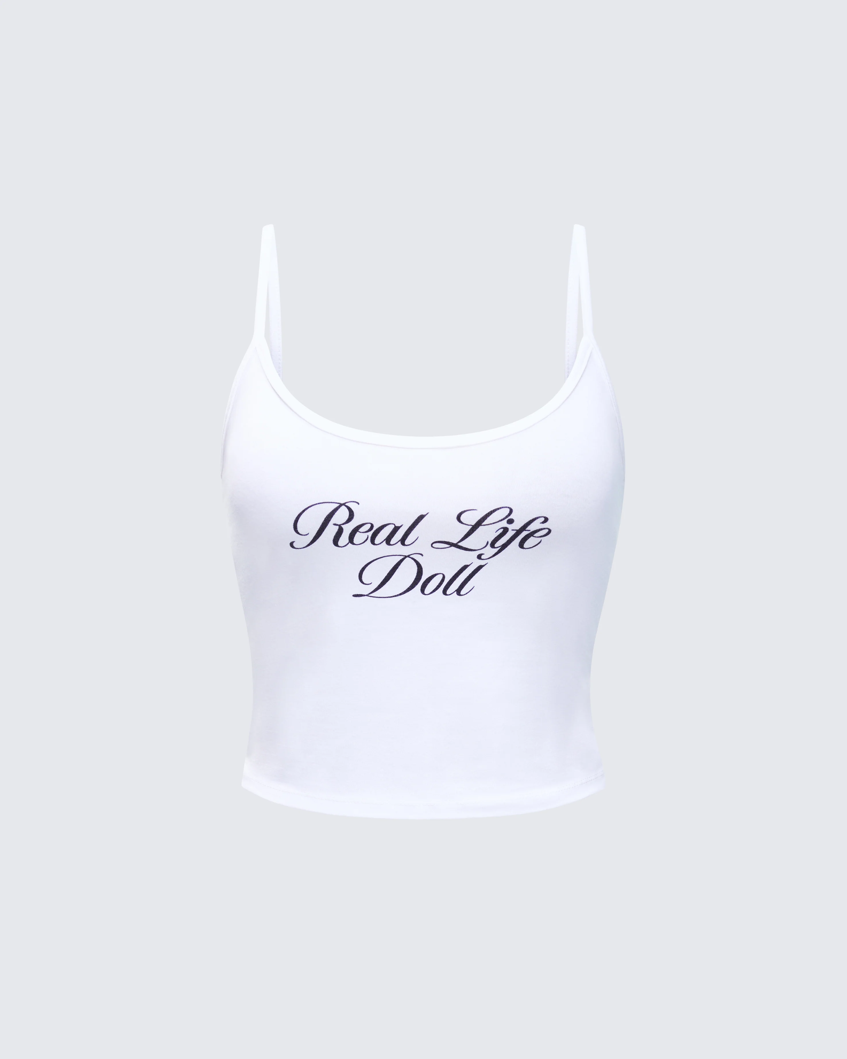 Atara White Slogan Cami Top