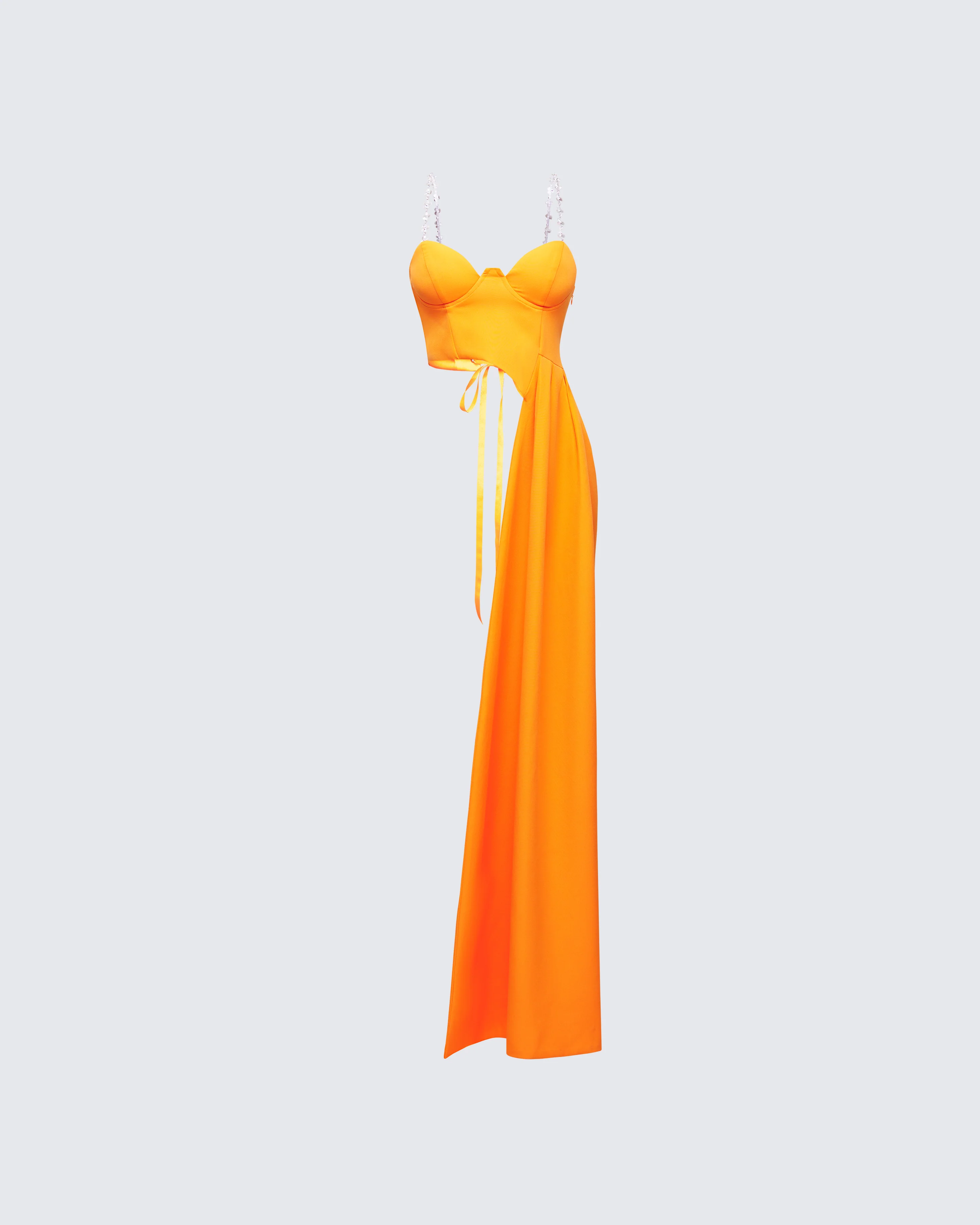Bellamy Orange Asymmetric Top