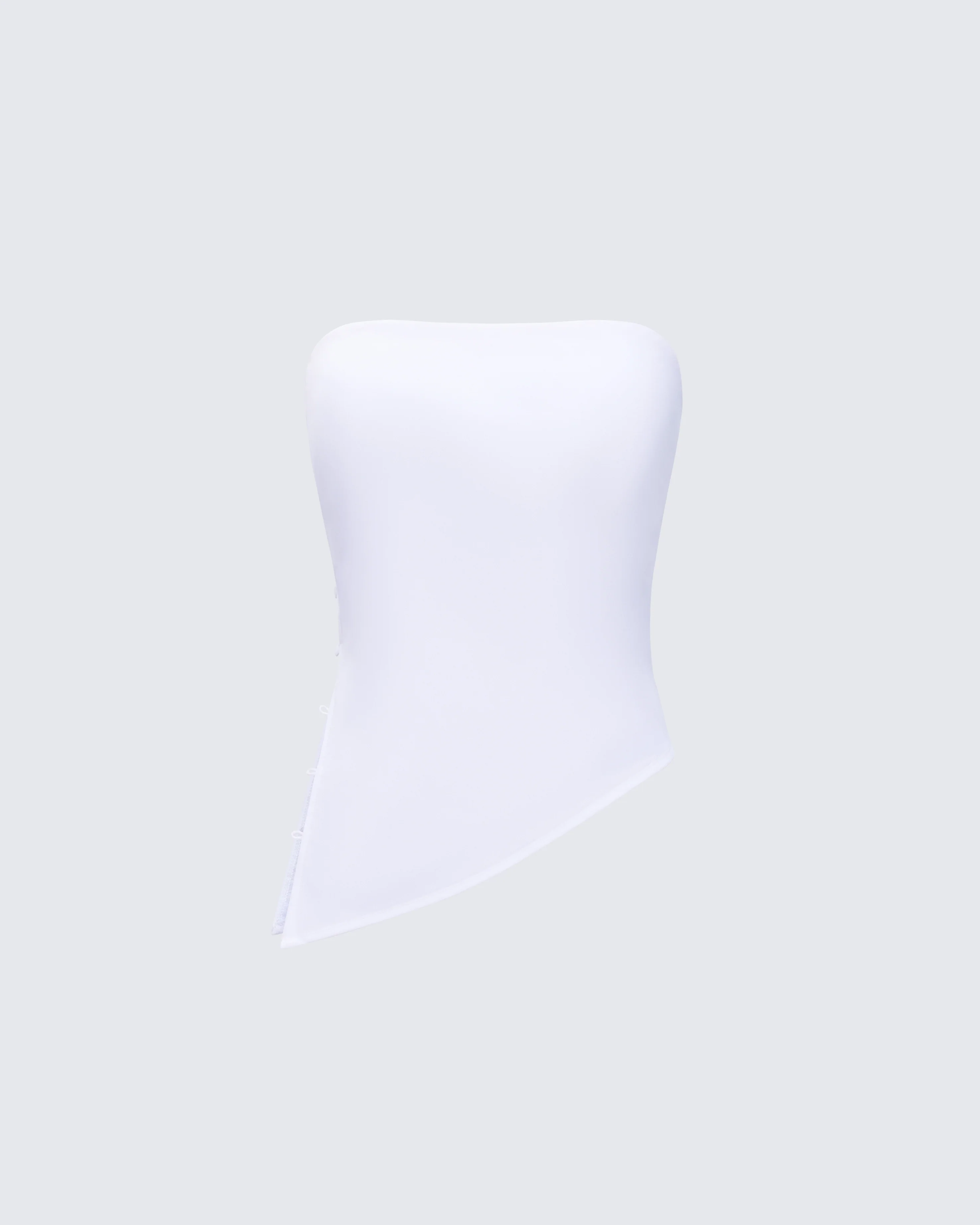 Bessie Ivory Asymmetrical Top