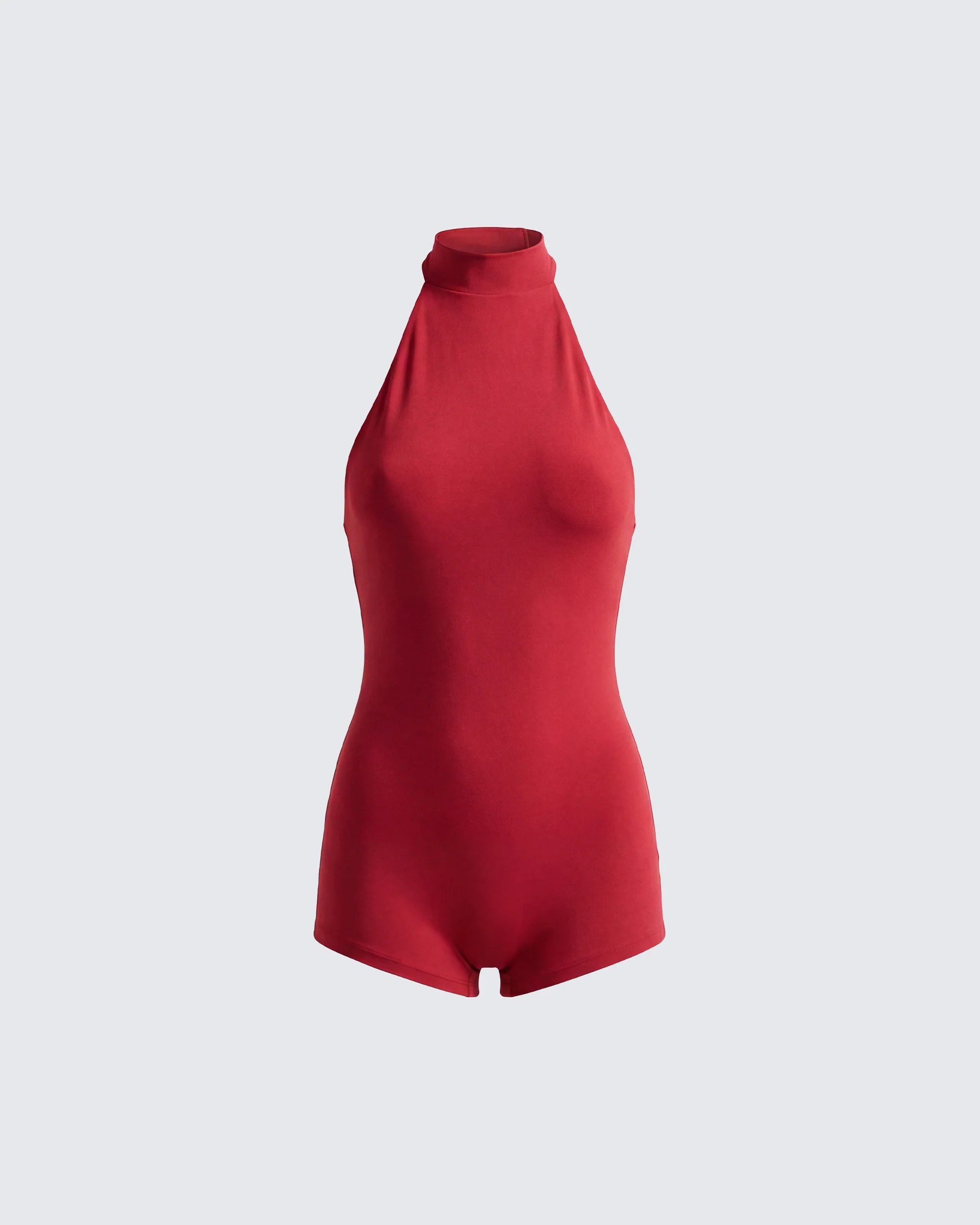 Cairo Red Halter Neck Romper