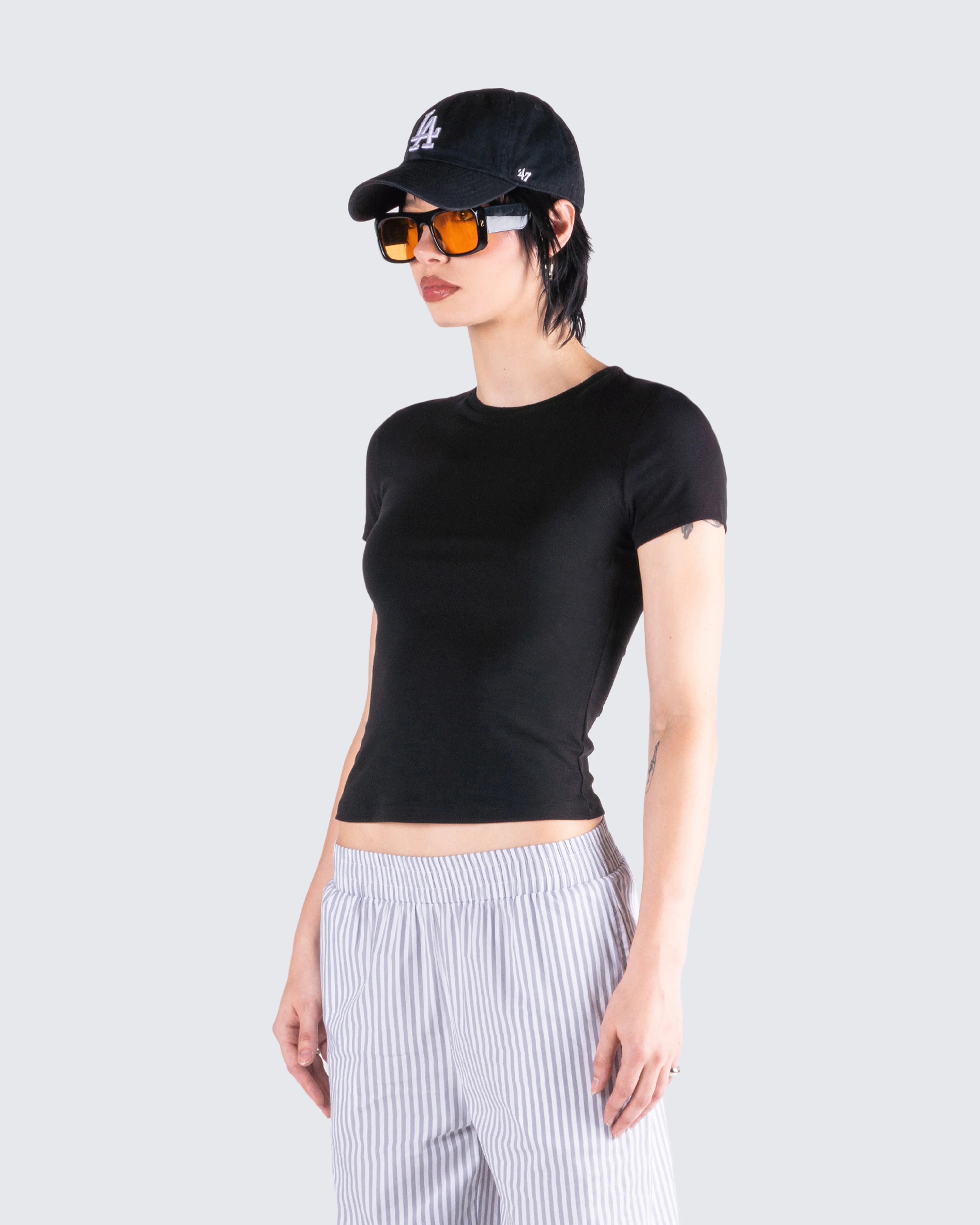 Chell Black Jersey Top - Image 5