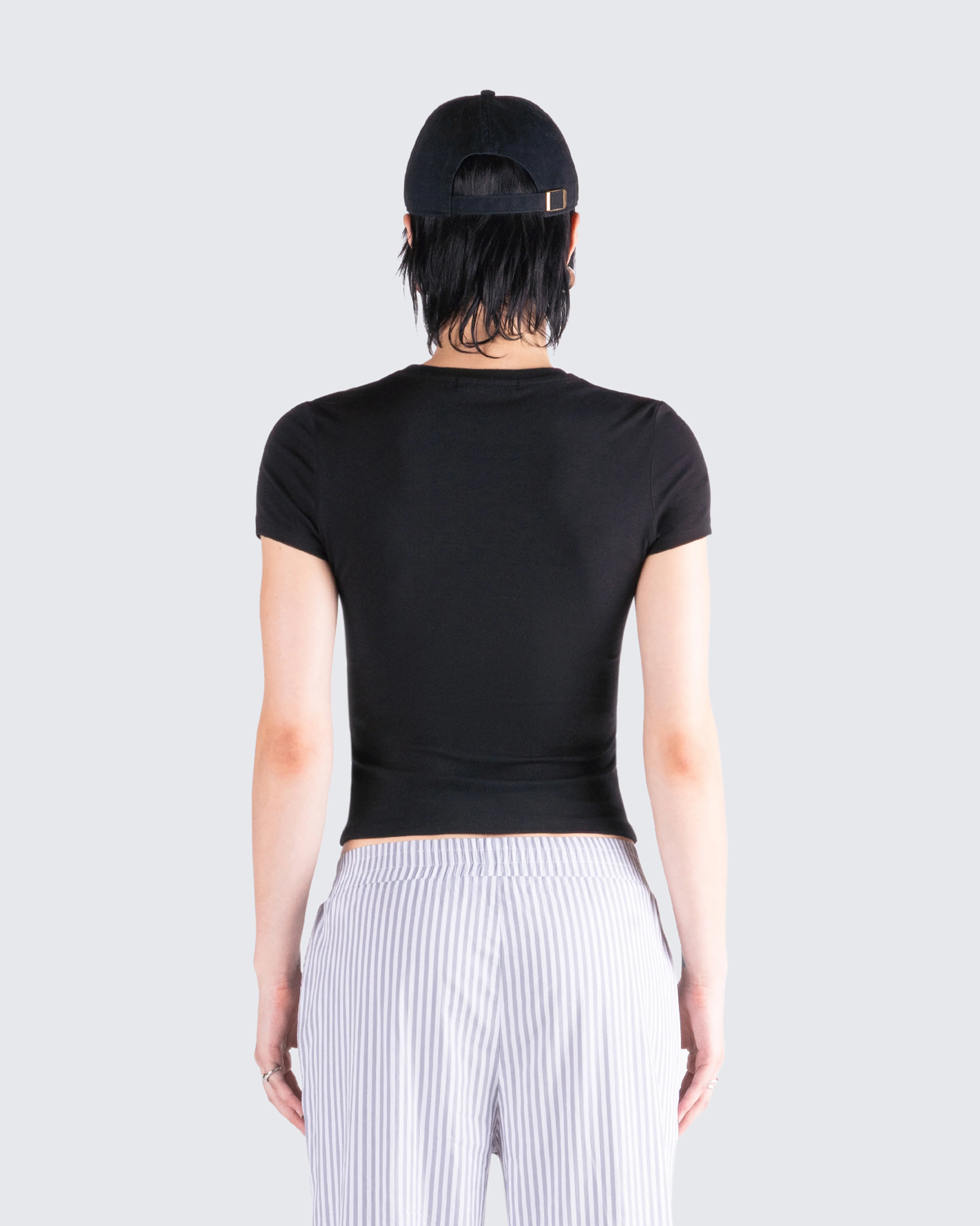 Chell Black Jersey Top - Image 7