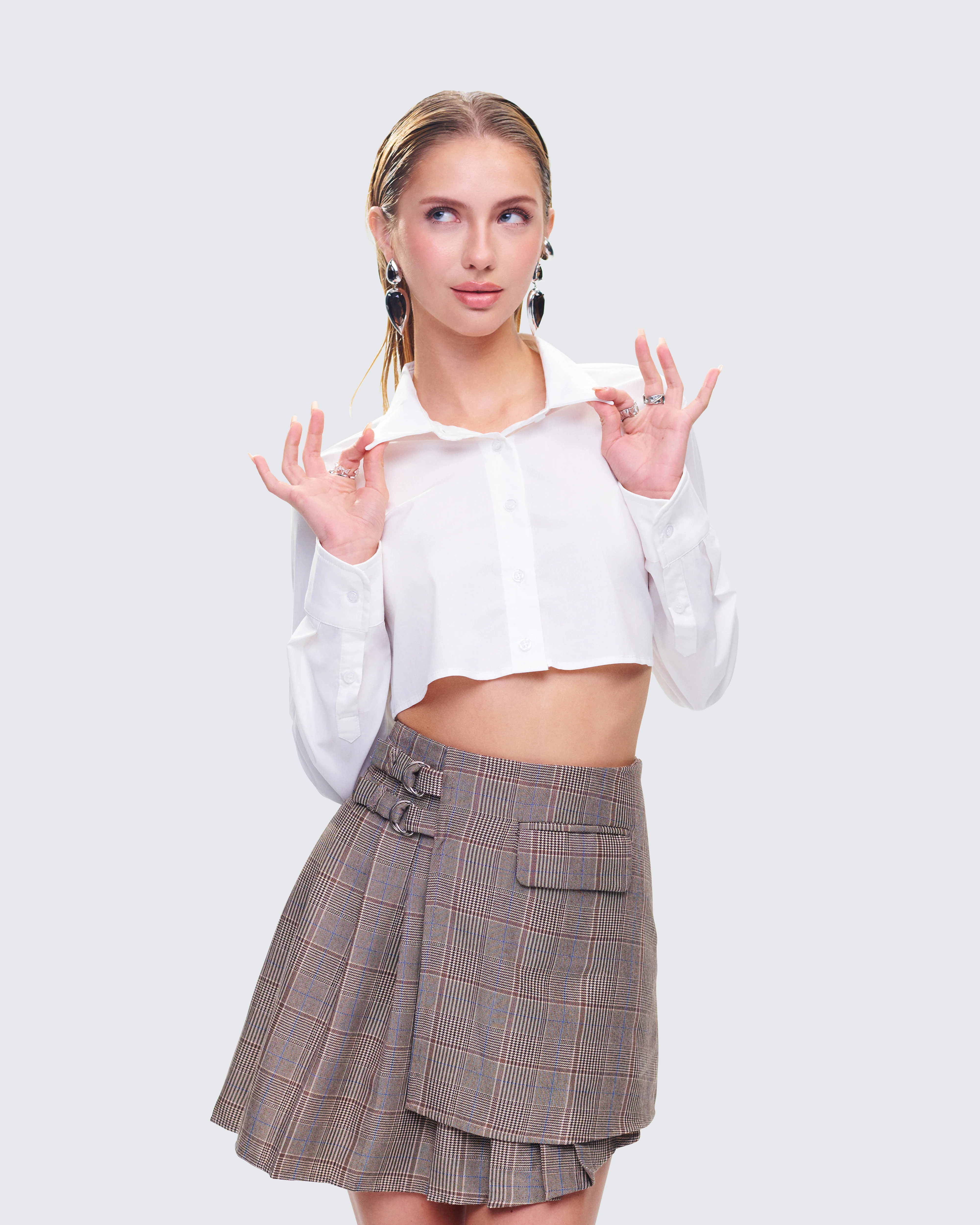 Chloe Cropped Shirt - Image 5