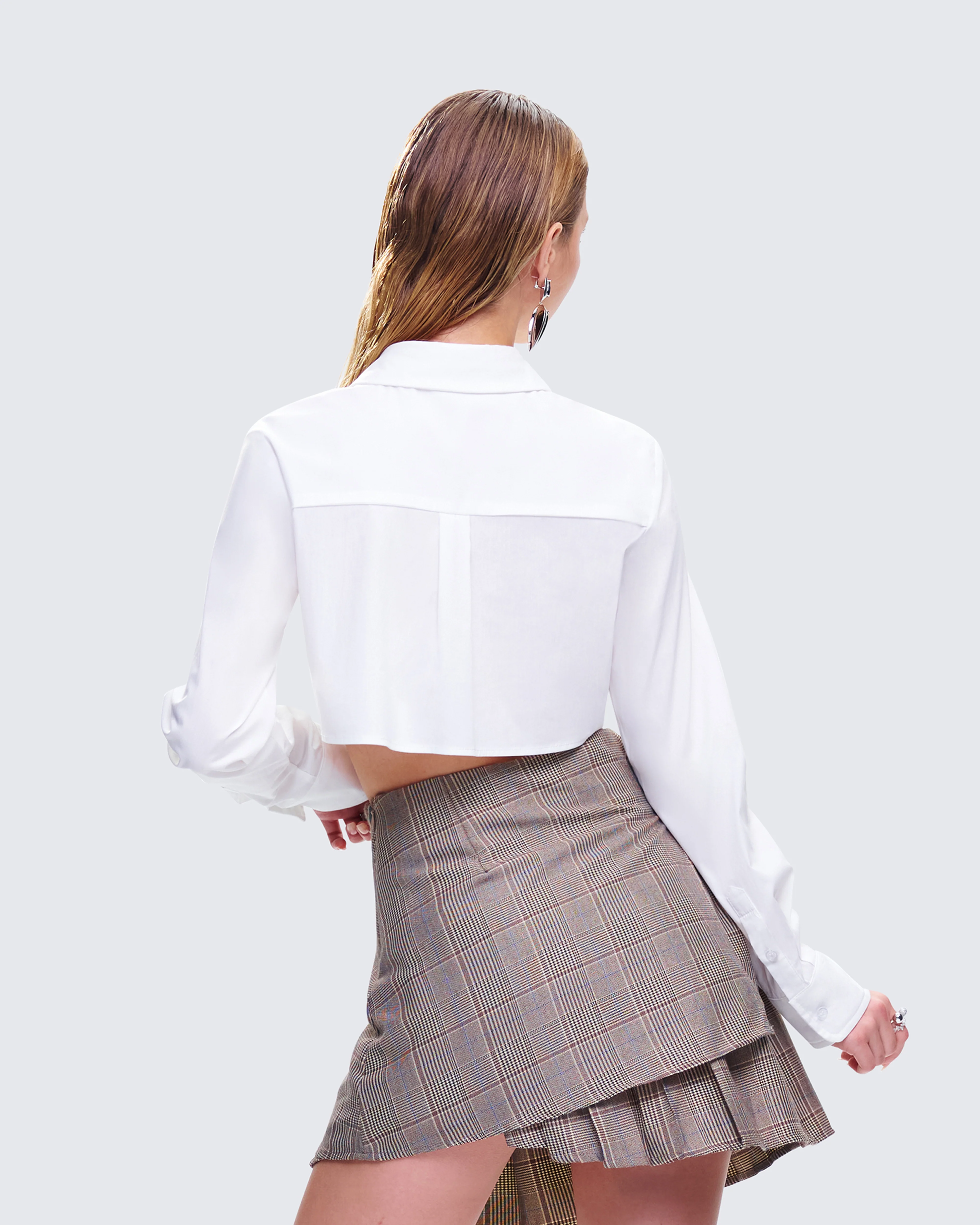 Chloe Cropped Shirt - Image 6