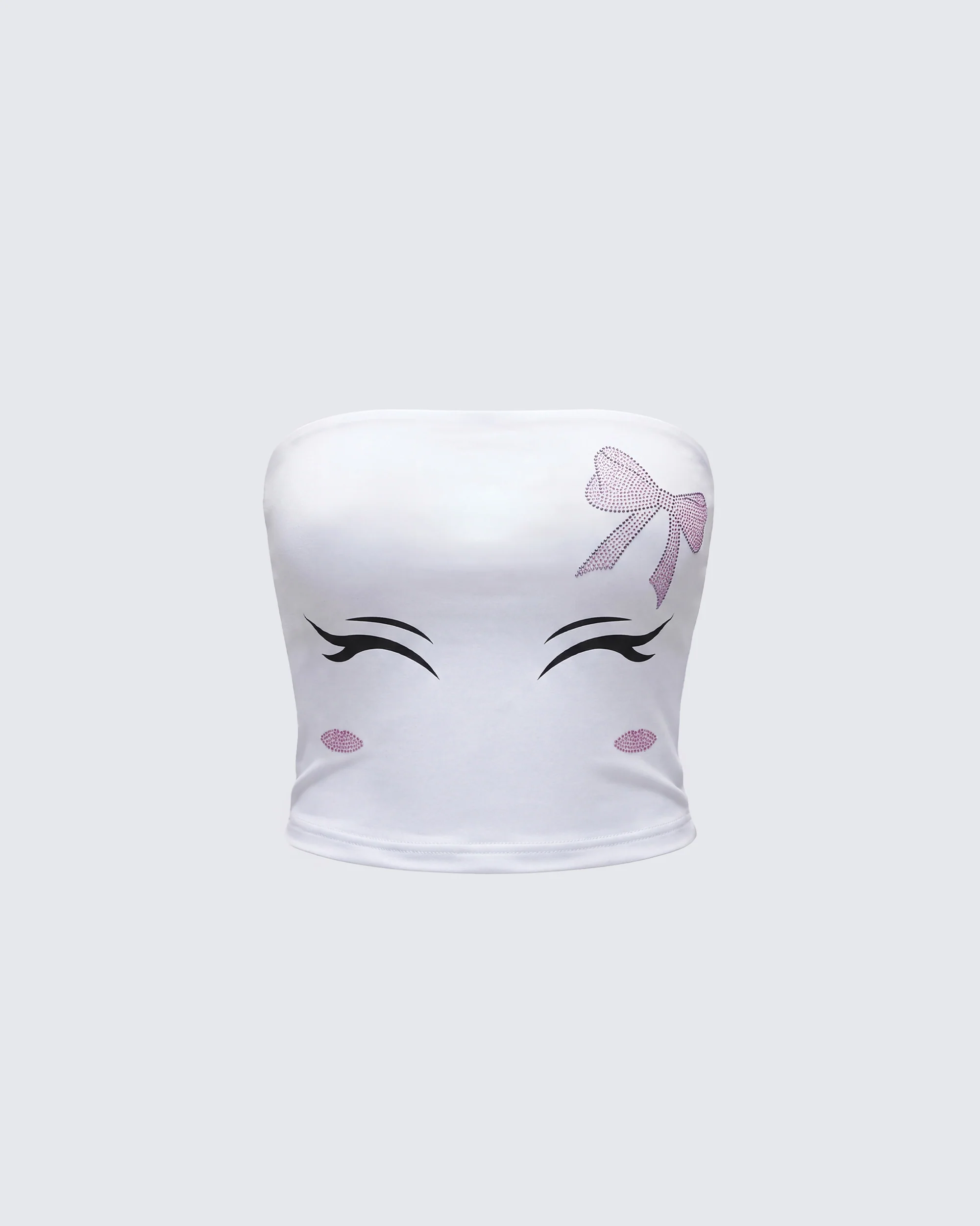 Dane White Graphic Tube Top