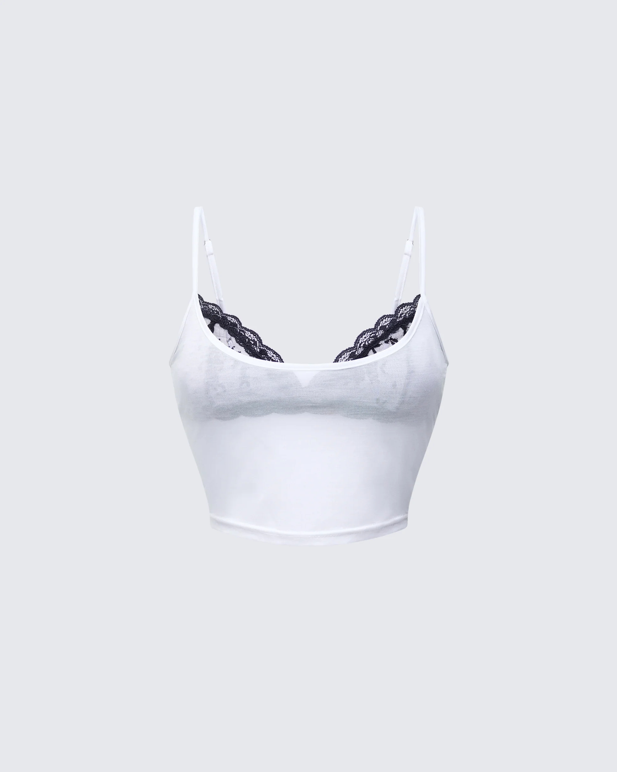 Demito White Lace 2in1 Cami