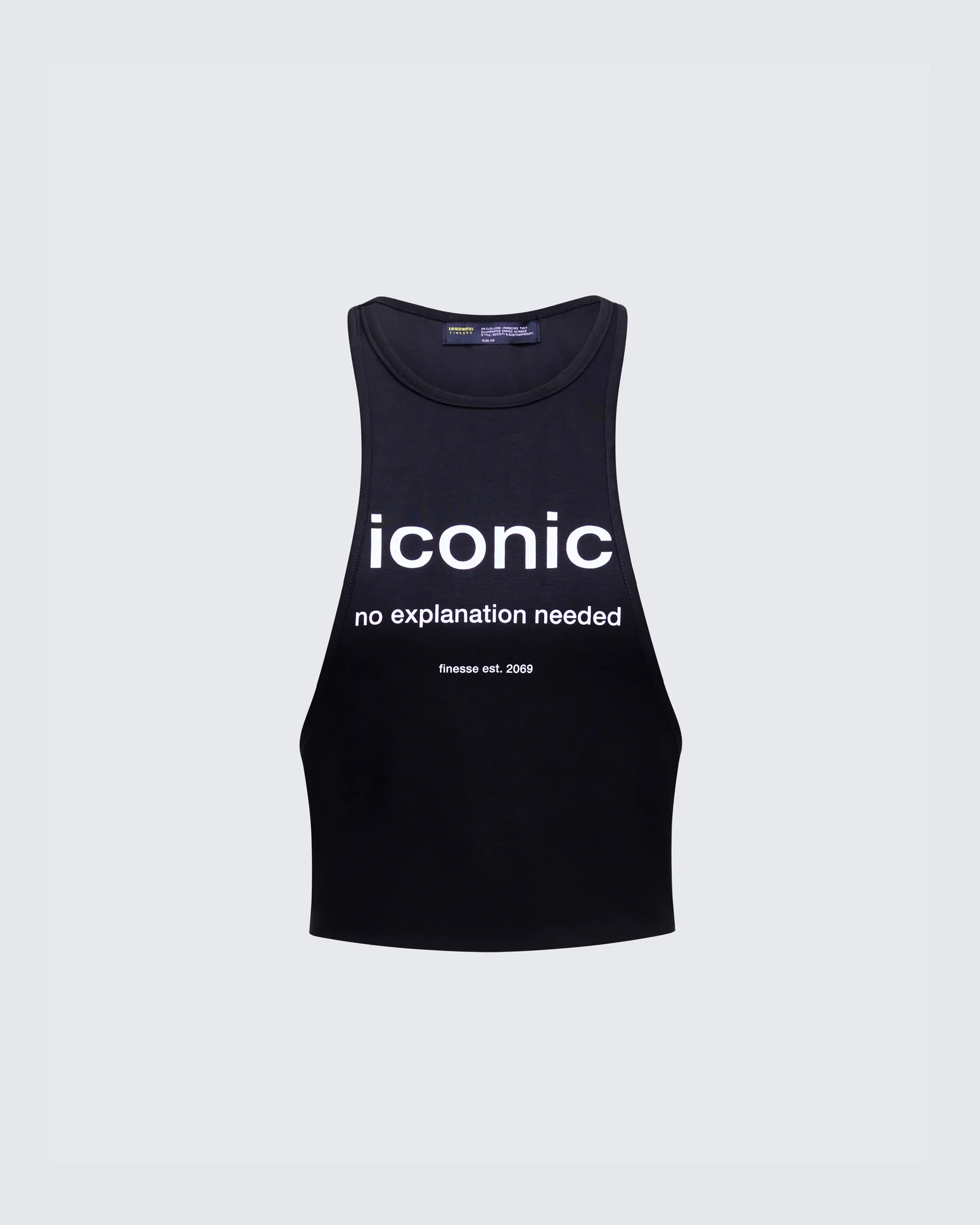 Dido Black Cutaway Graphic Tank