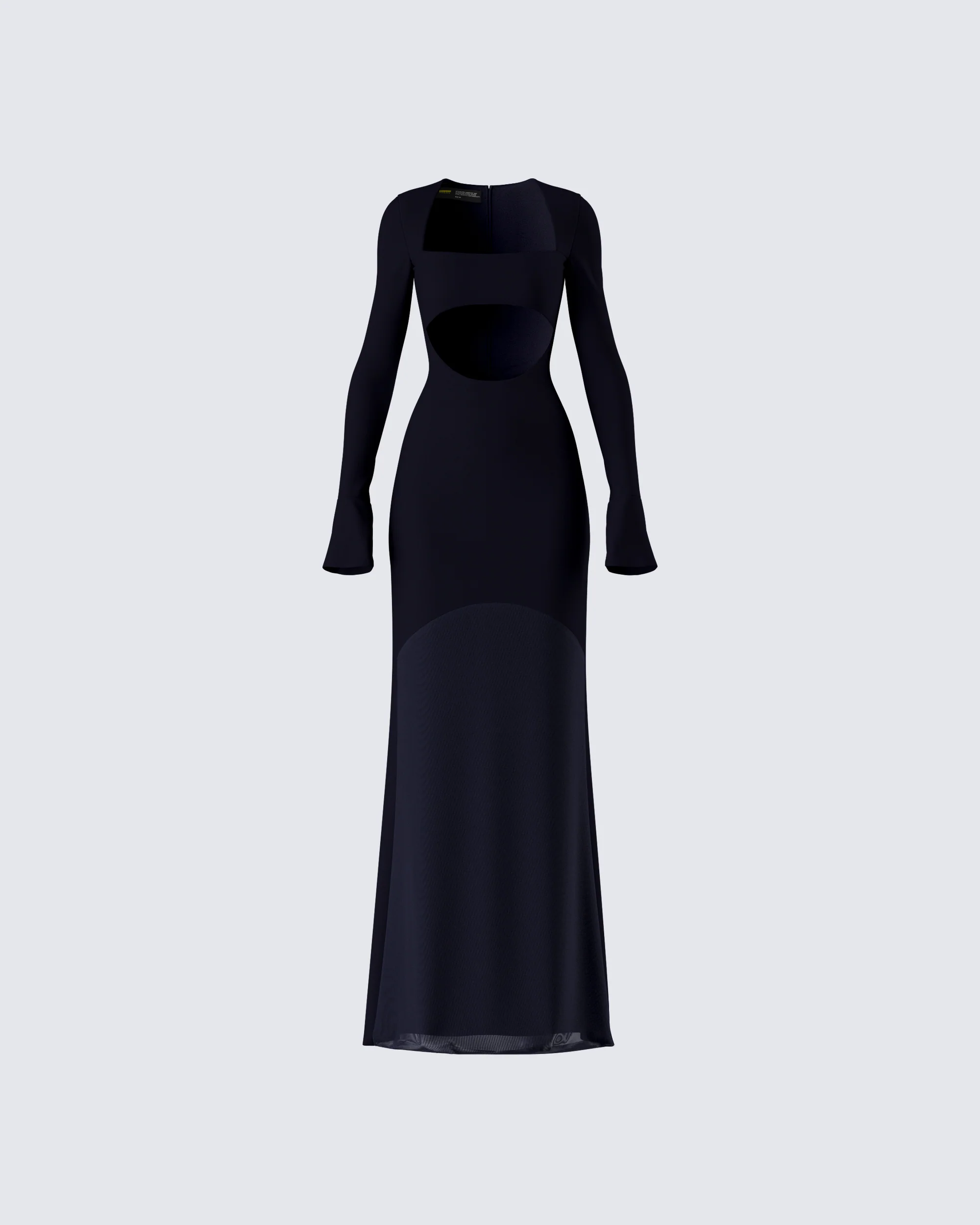Eda Black Bandeau Maxi Dress