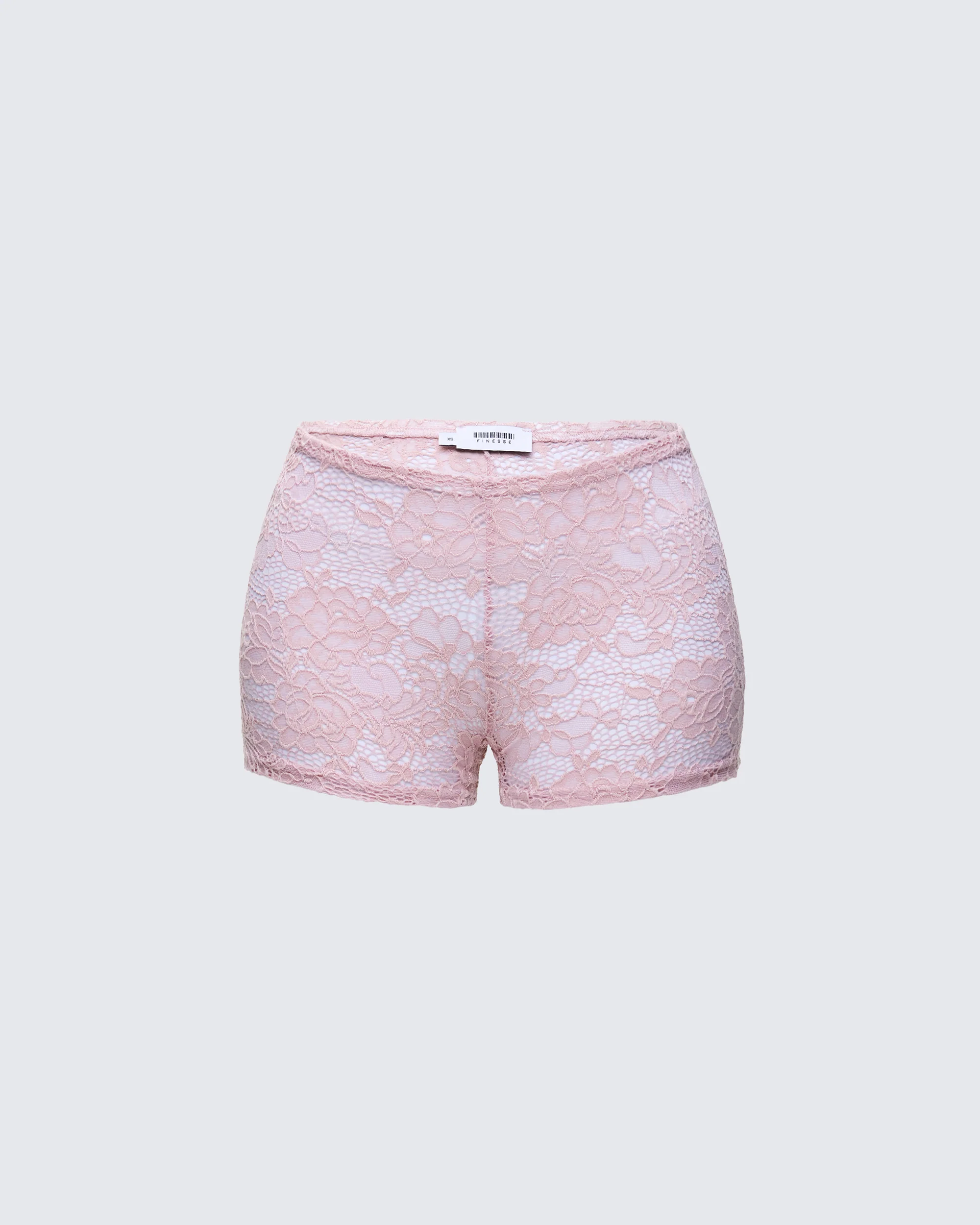 Efia Pink Lace Micro MinI Shorts