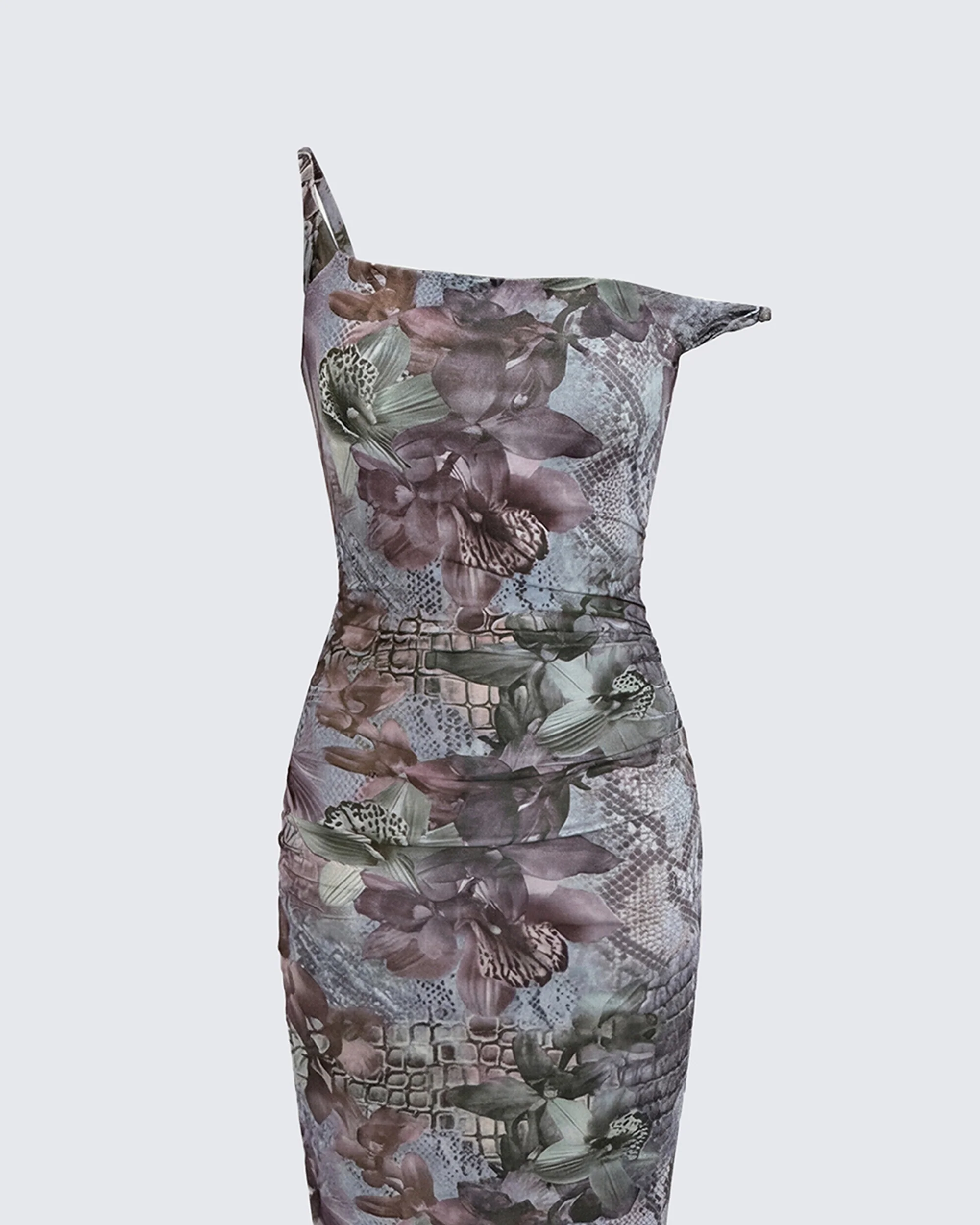 Elaris Multi Print Twist Strap Maxi Dress - Image 6