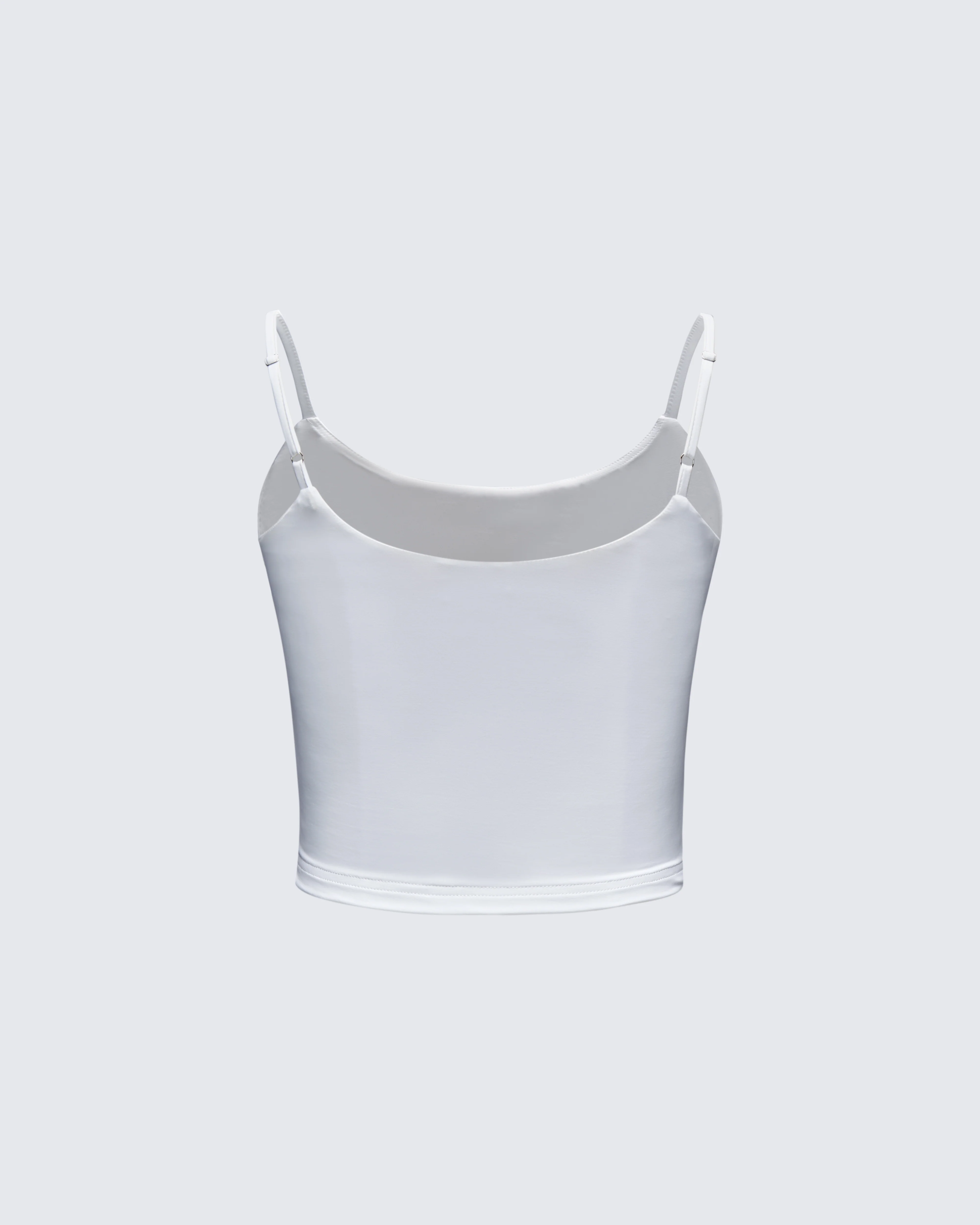 Elli White Rhinestone Slogan Cami Top - Image 7