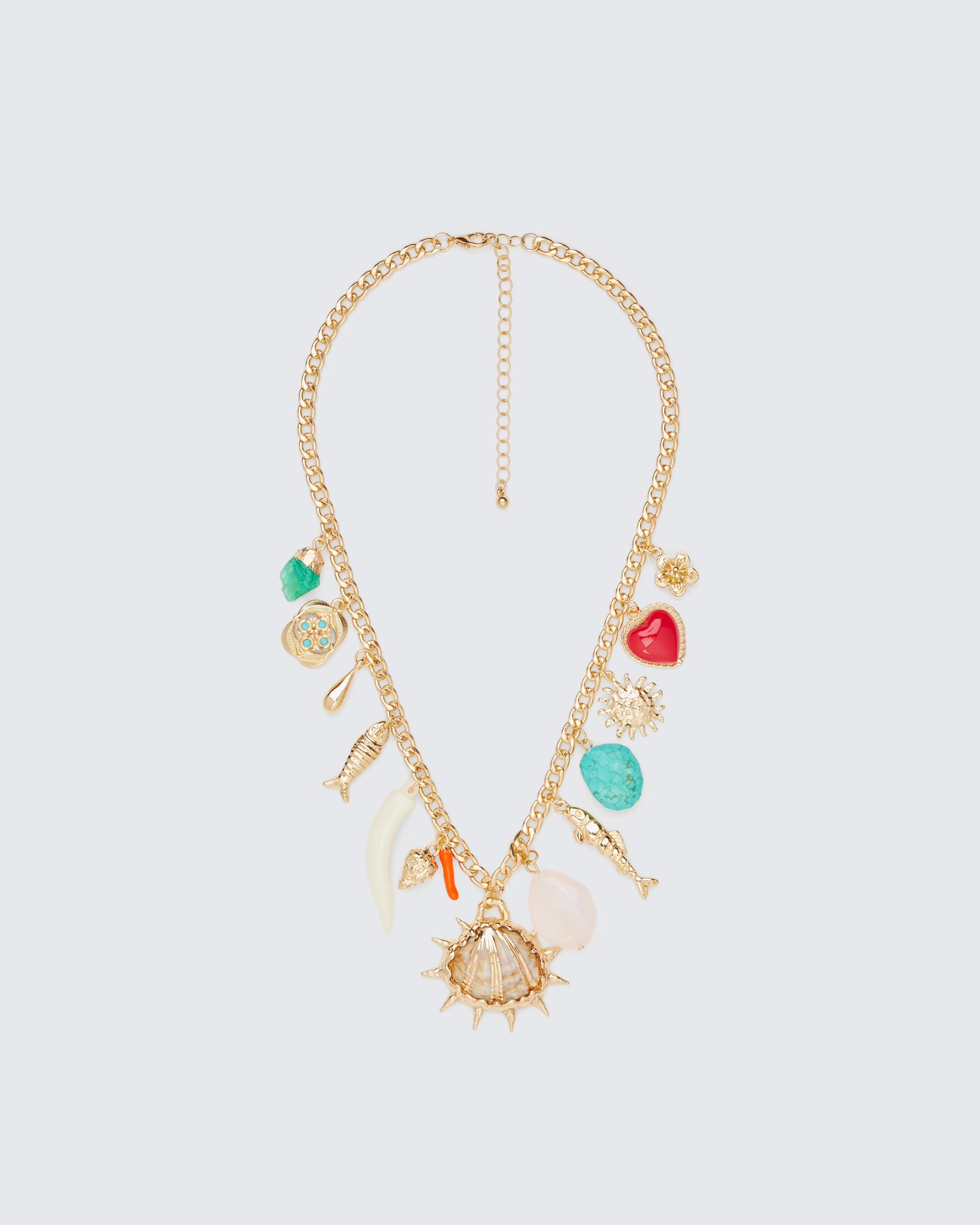 Eyelis Gold Summer Charm Necklace
