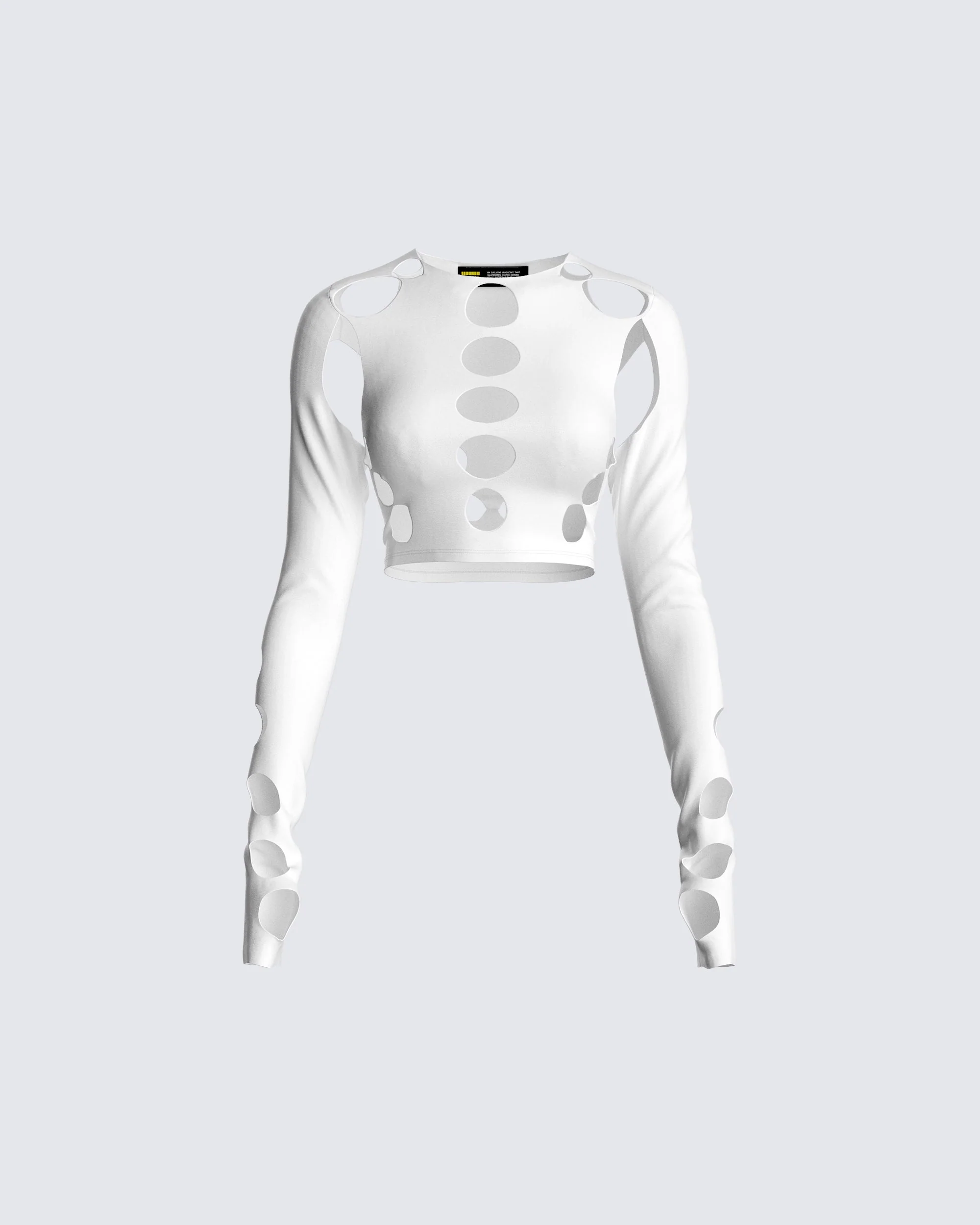 Iman White Cut Out Top