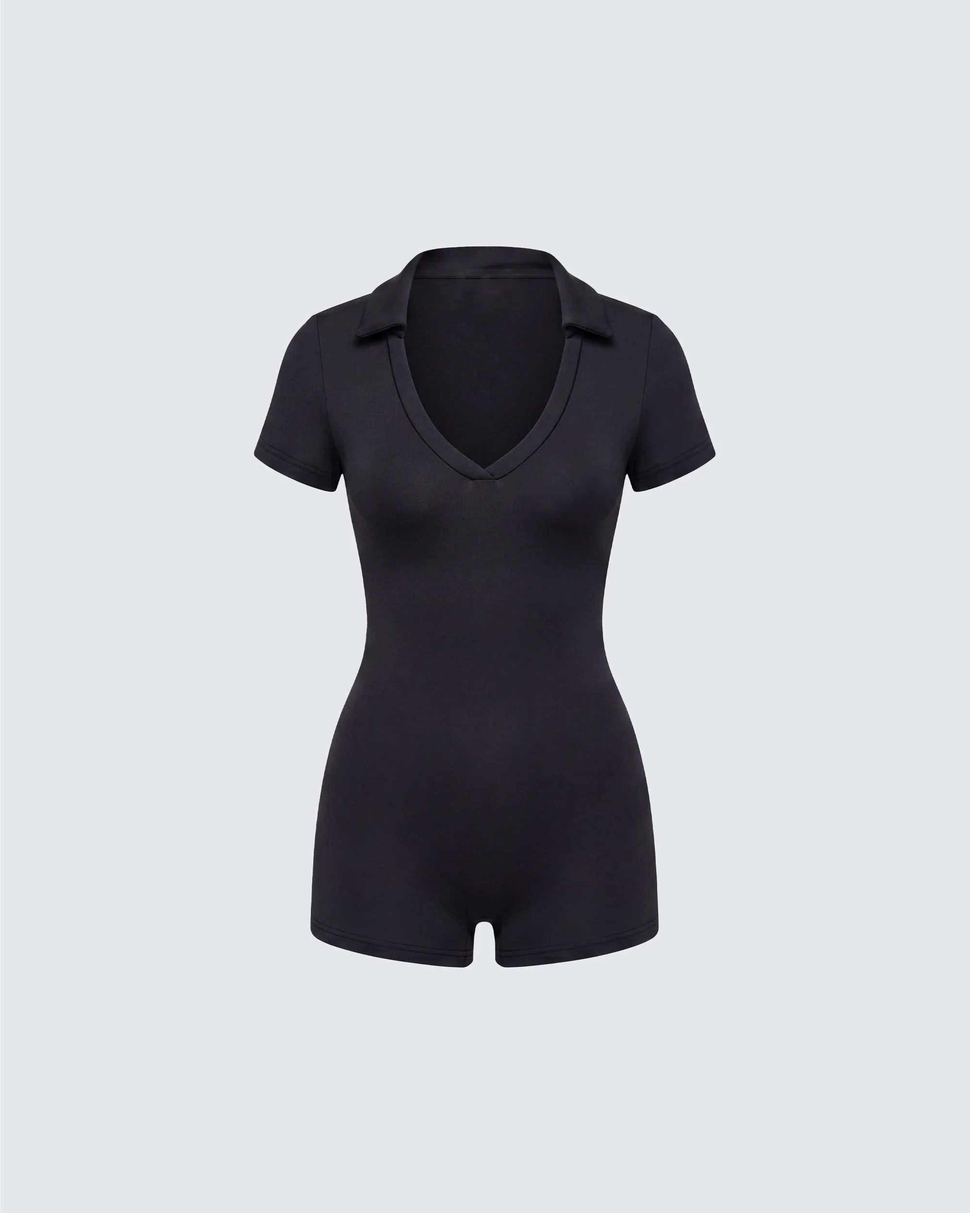 Jeanie Black Knit Romper