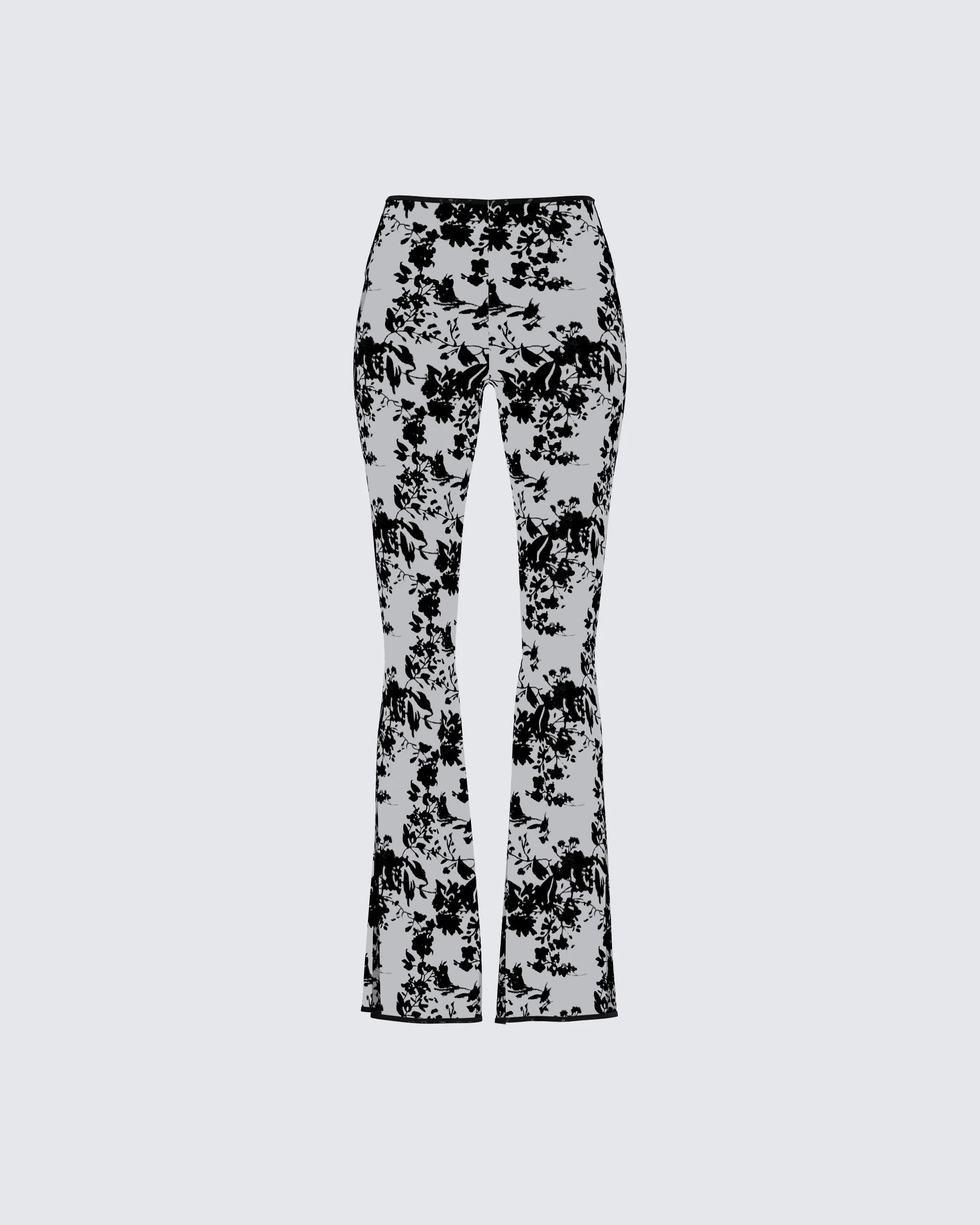 Jonas Black Sheer Flocked Pant