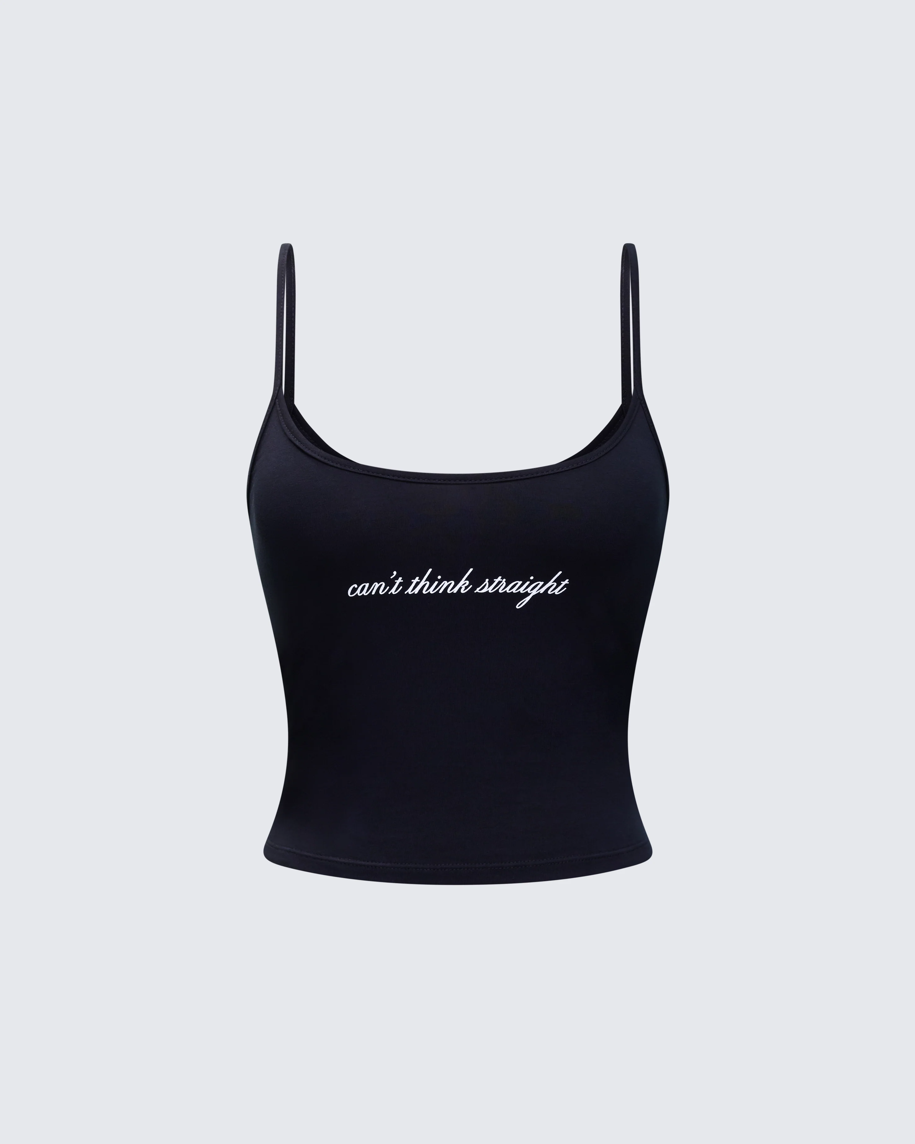 Kacie Black Slogan Cami Top