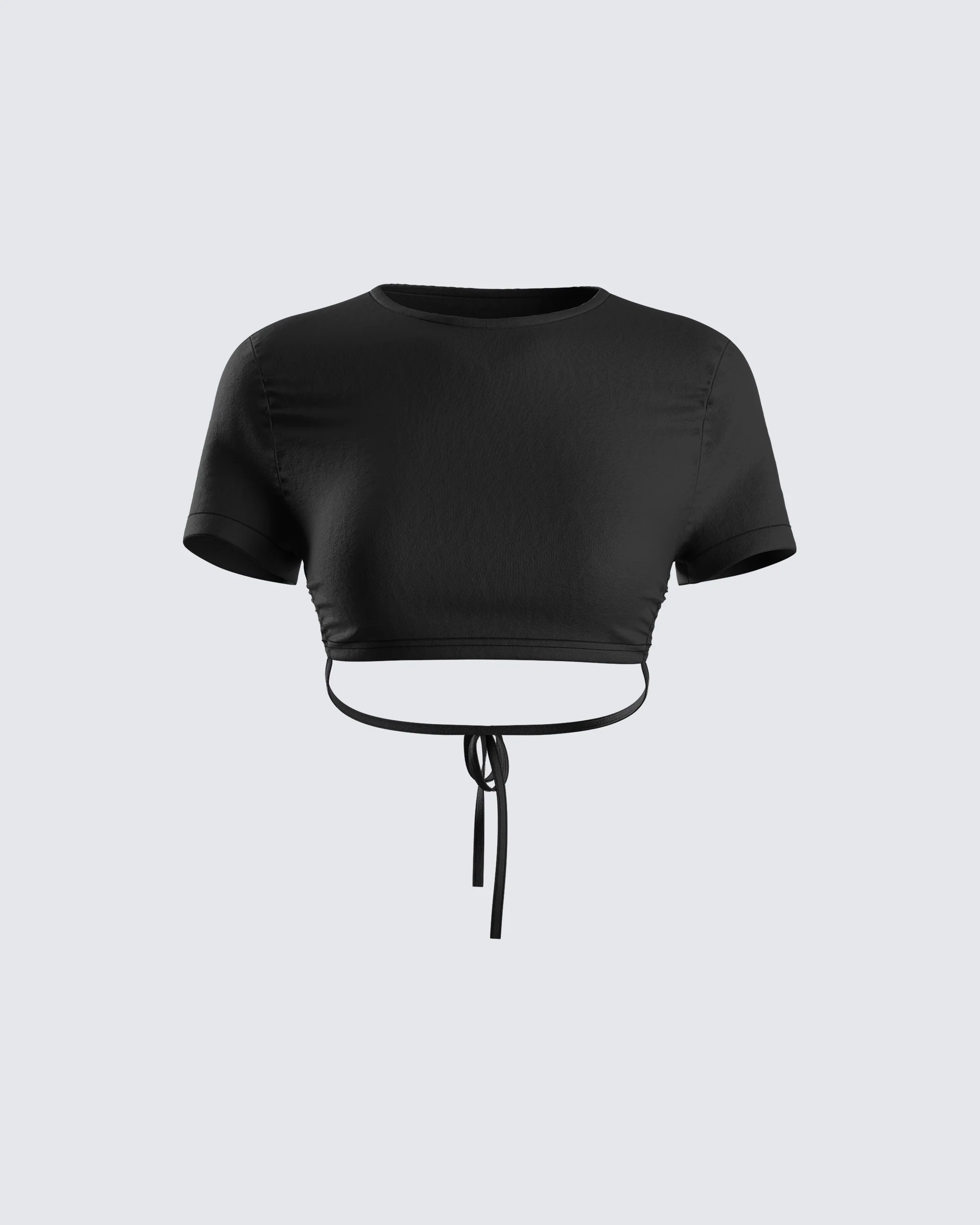 Kalani Black Backless Top