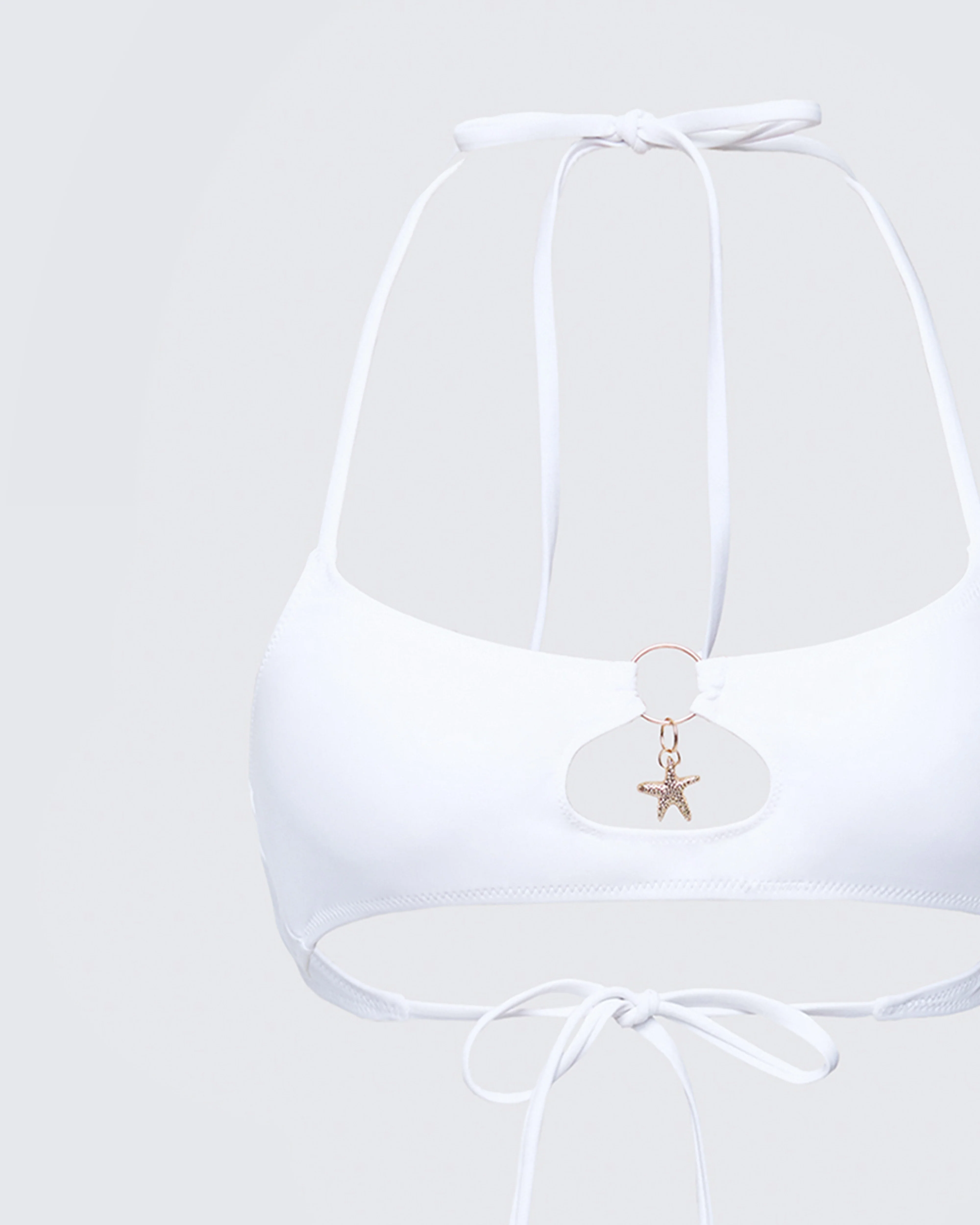 Kalani White Cutout Bikini Top - Image 6