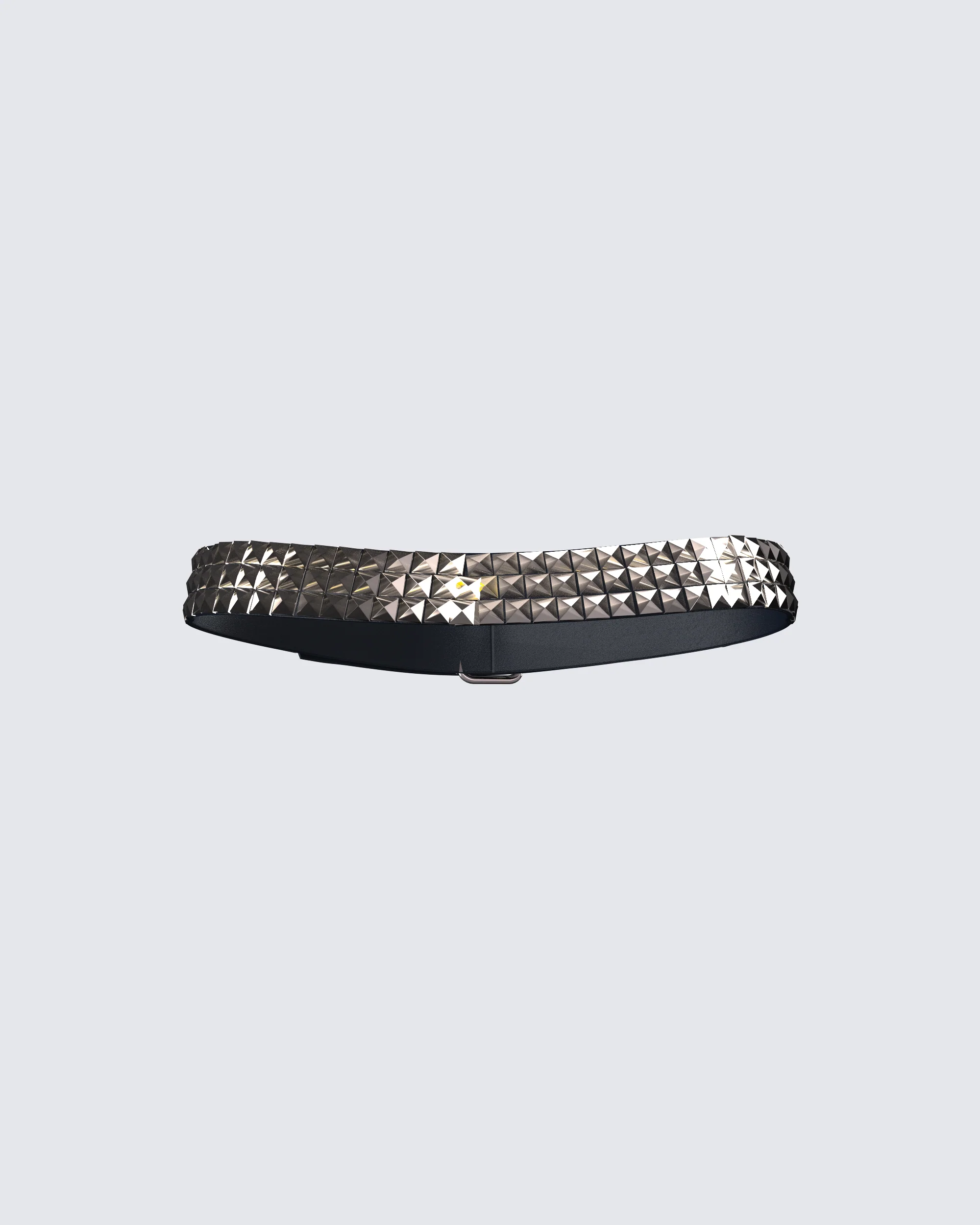 Karen Black Pyramid Stud Belt - Image 3