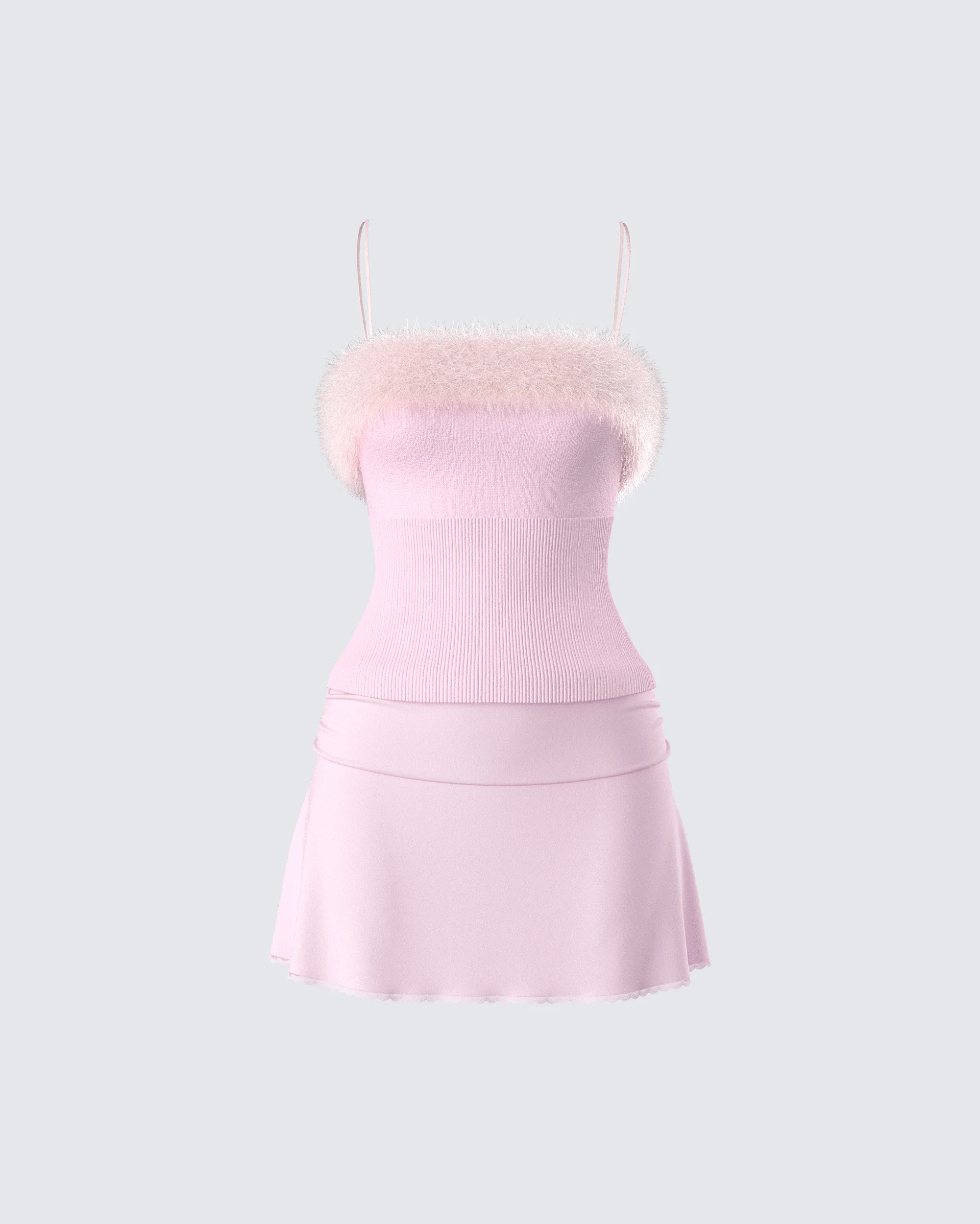 Karlissa Pink Faux Fur Set
