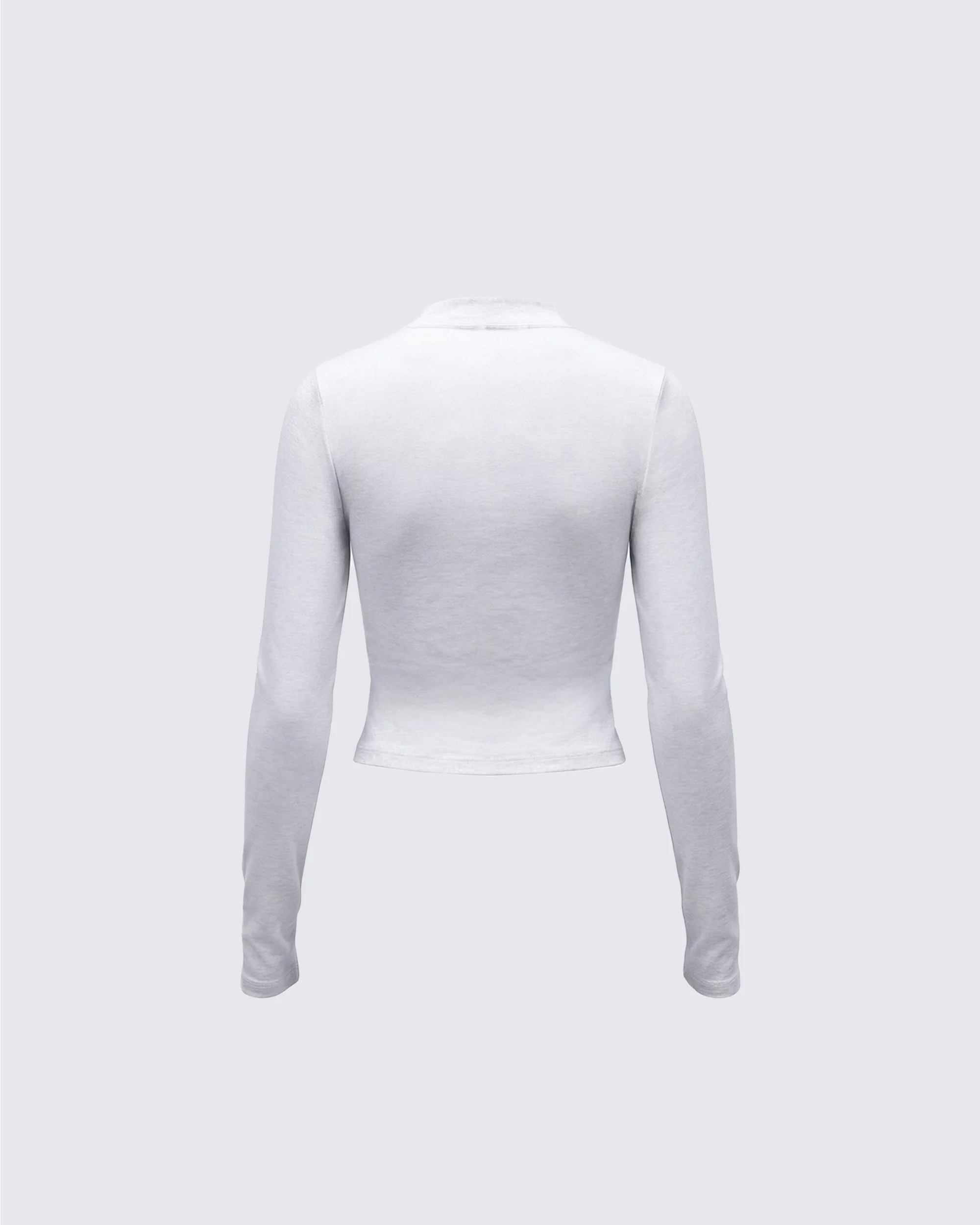 Kia Grey Marl Long Sleeve Top - Image 2