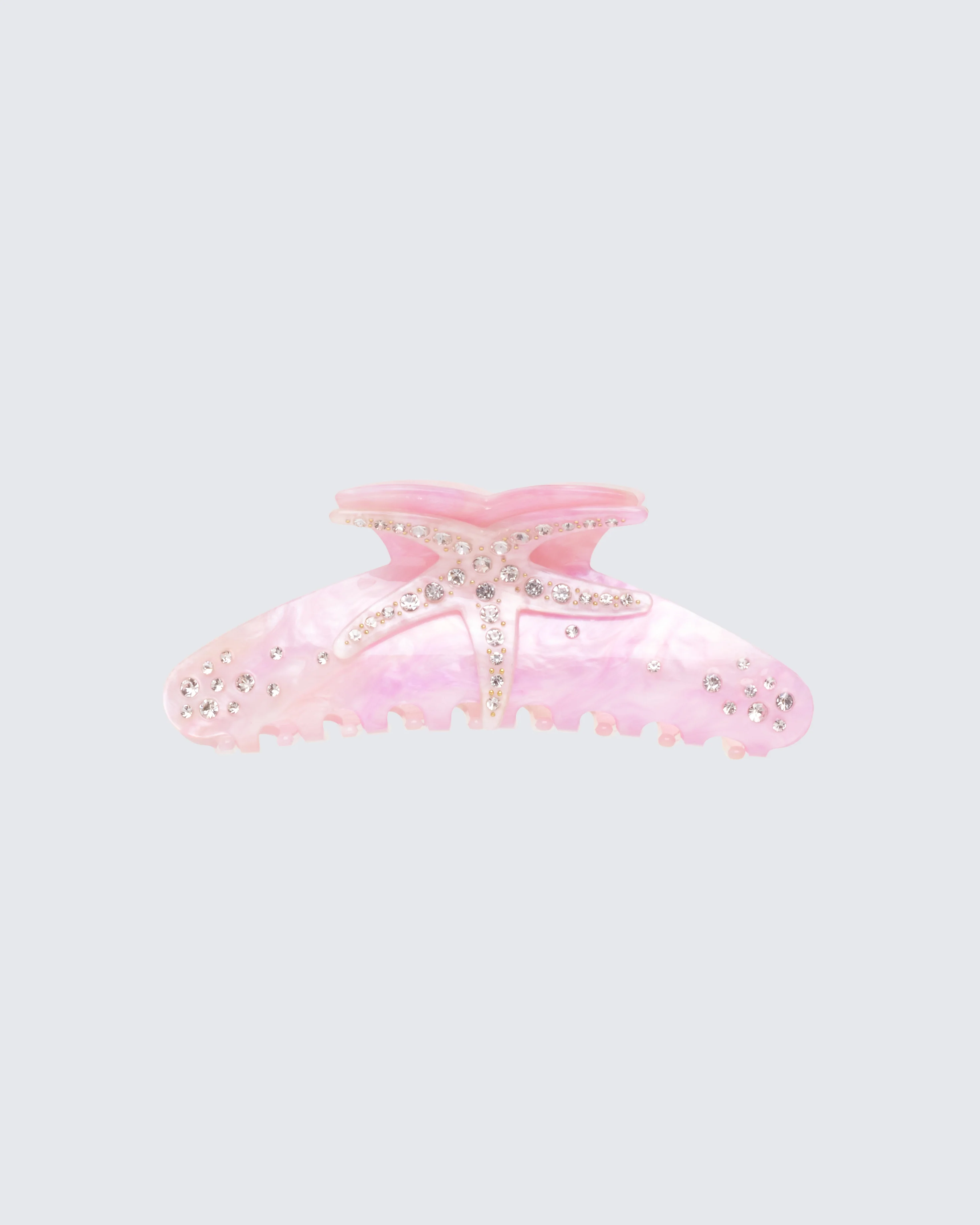 Kismet Pink Diamante Starfish Hair Claw
