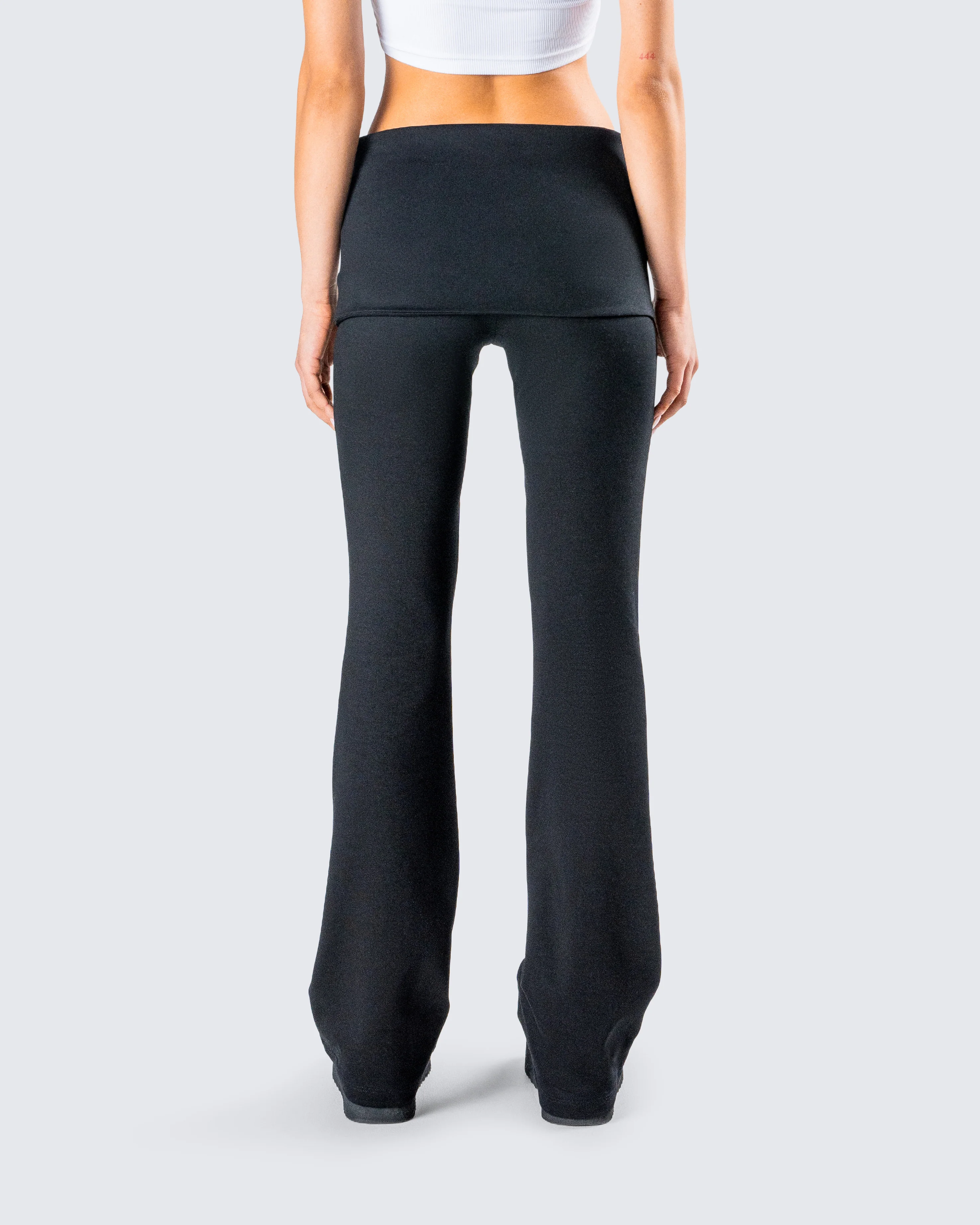 Leia Black Foldover Legging - Image 7