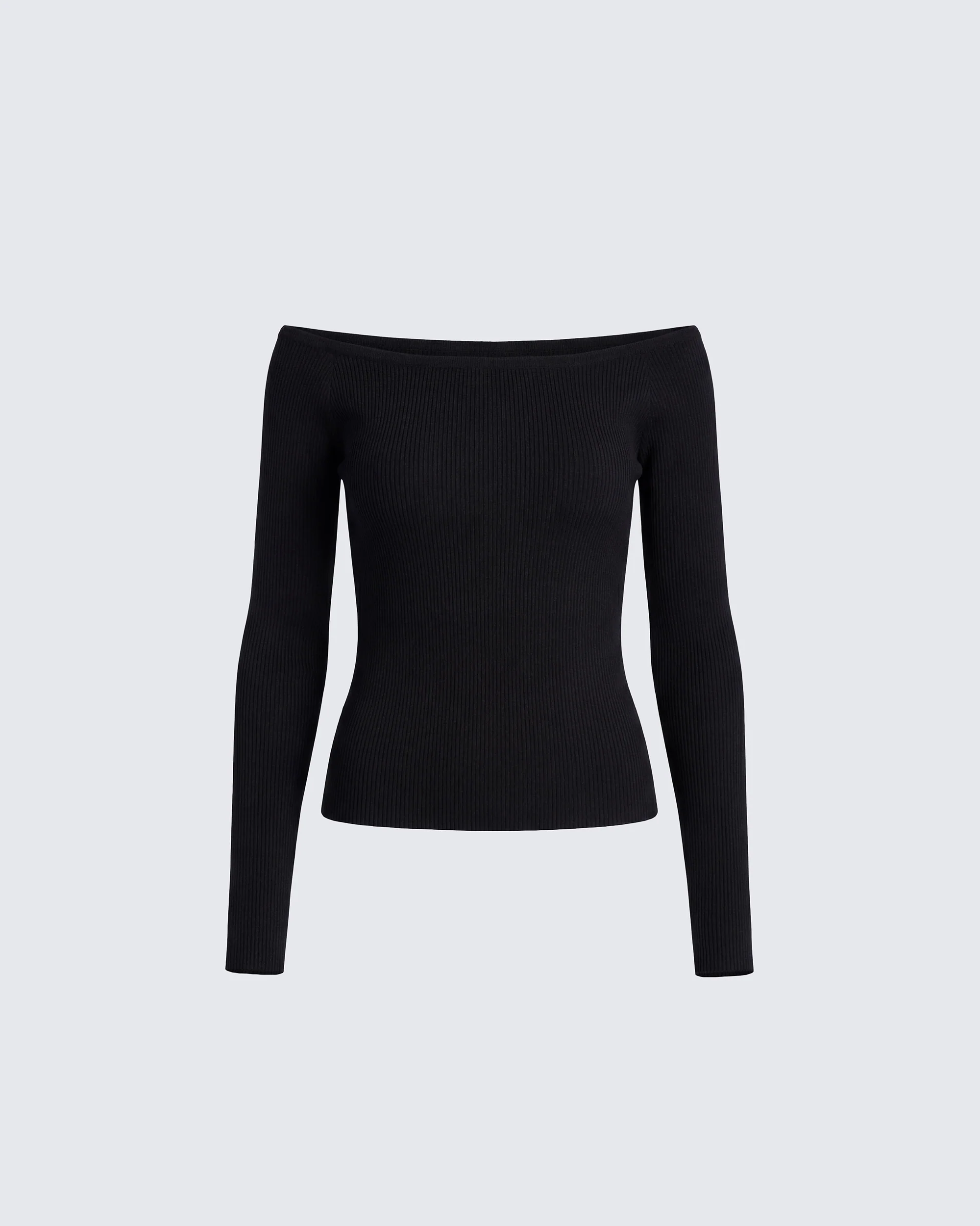Leslie Black Off Shoulder Top
