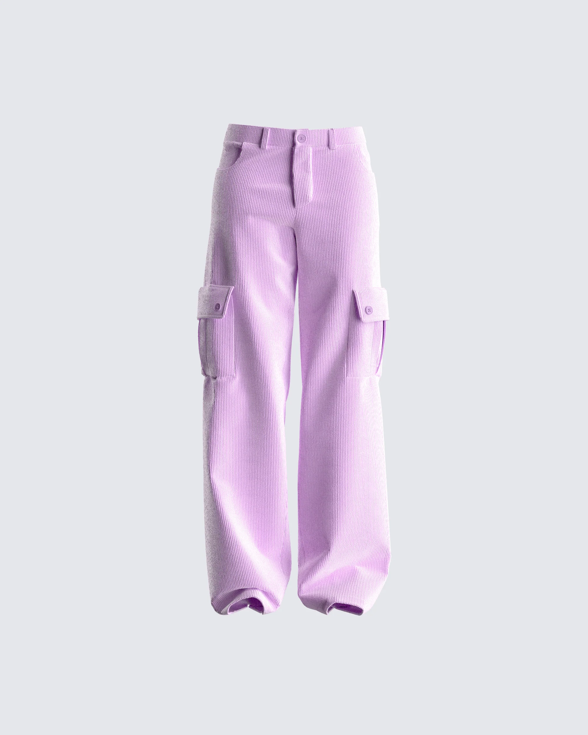 Lisa Lavender Corduroy Cargo Pant