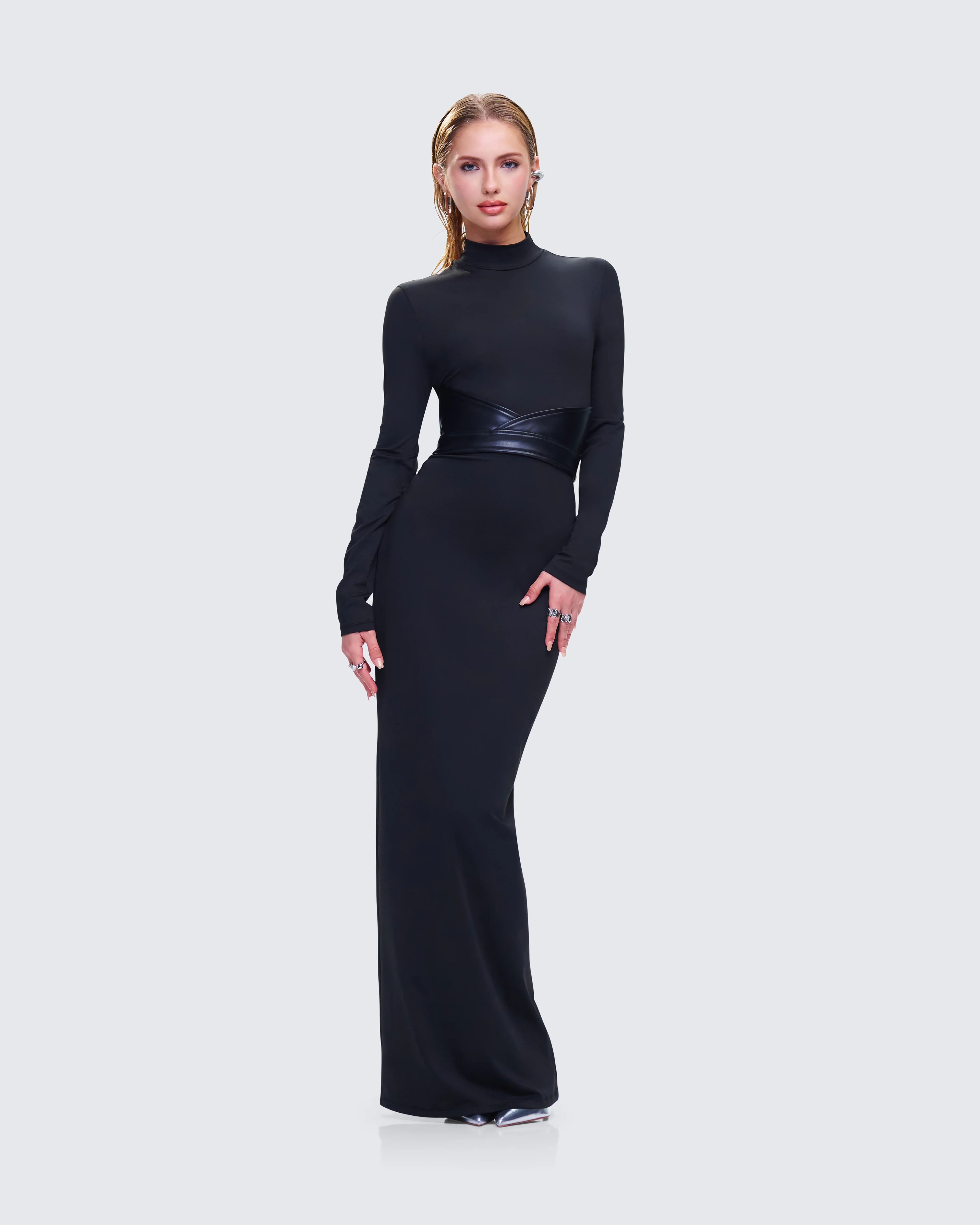Lola Black Faux Leather Belt - Image 8