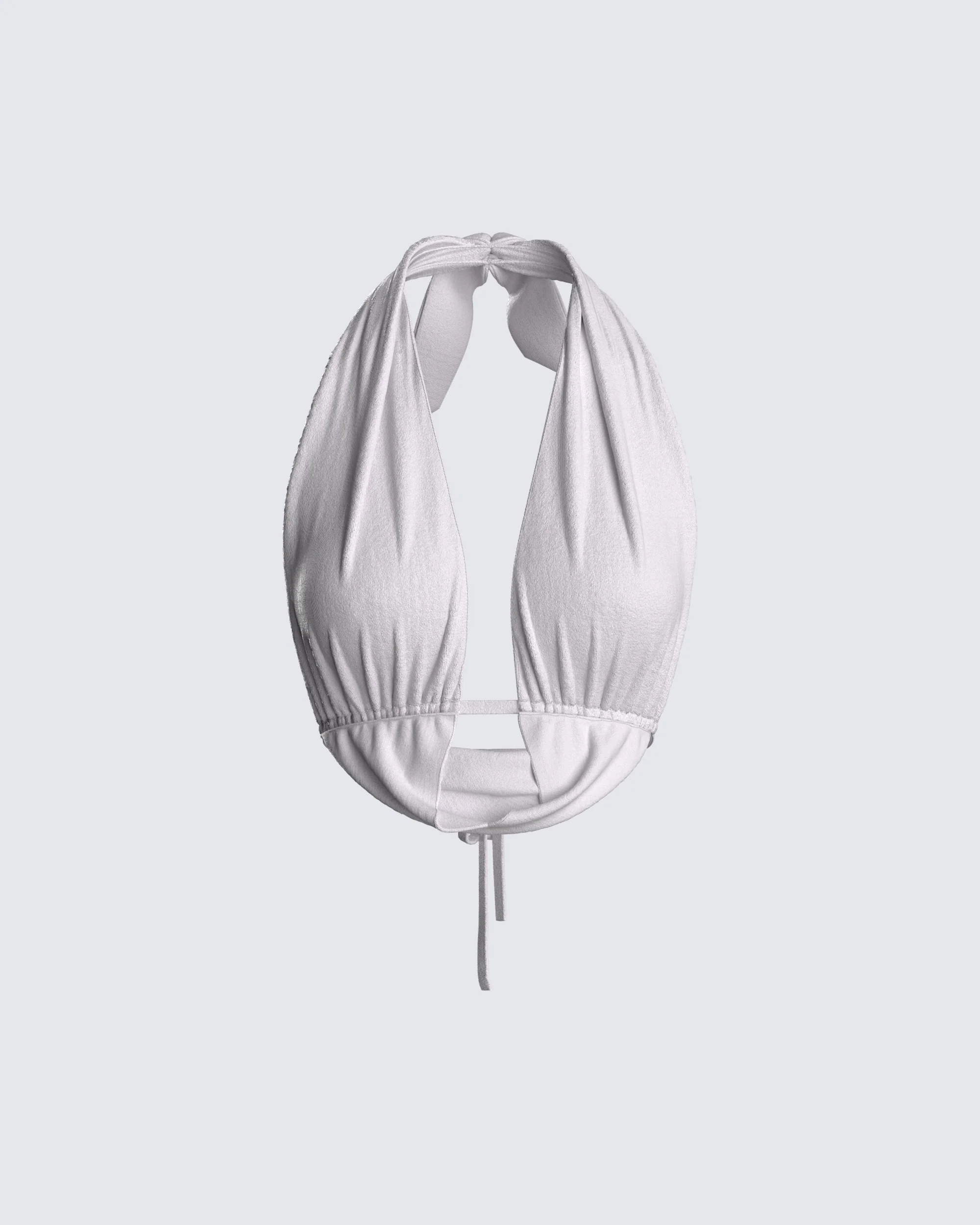 Lourdes Grey Jersey Halter Top