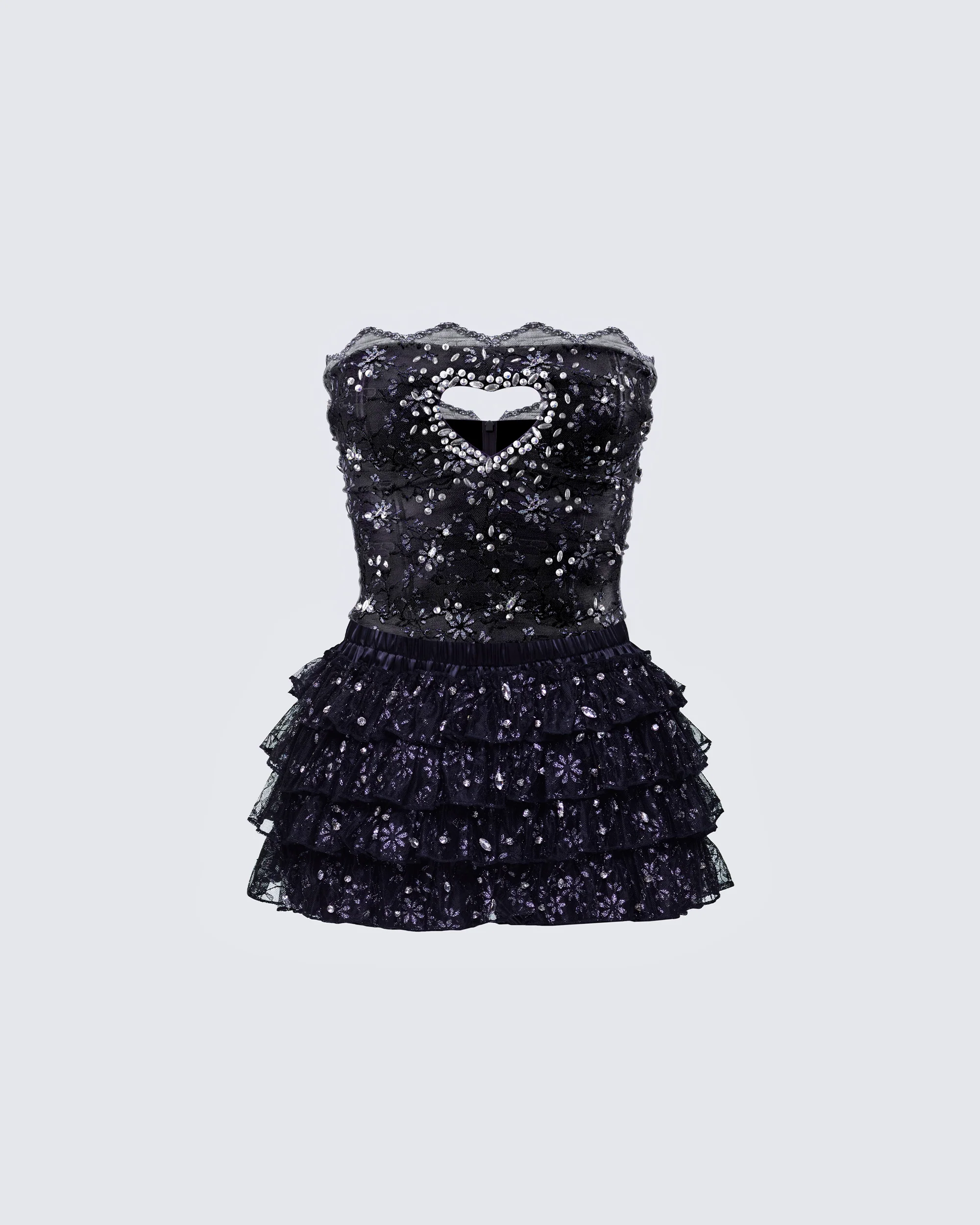 Love Black Ruffle Set