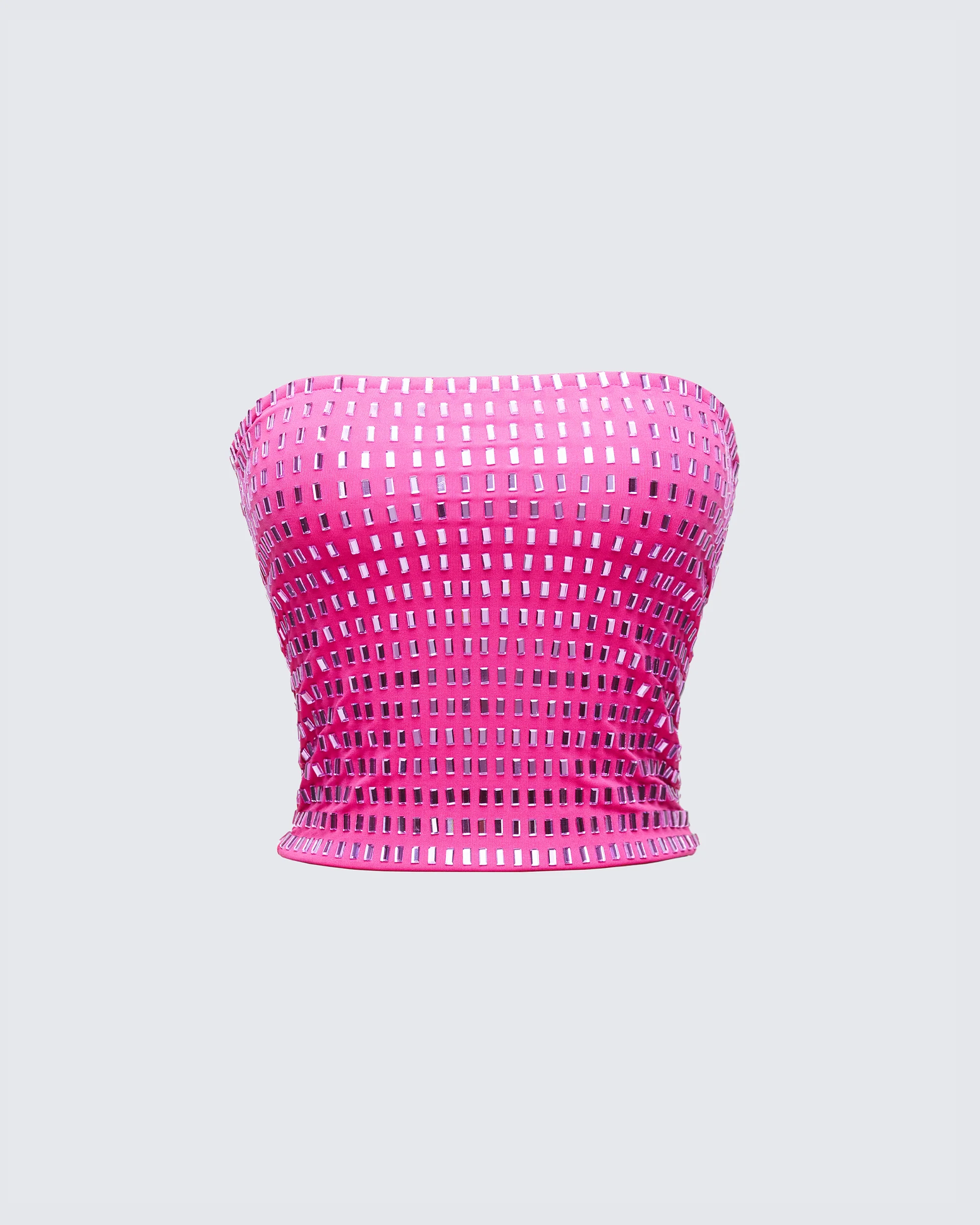 Luminosa Pink Hotfix Tube Top