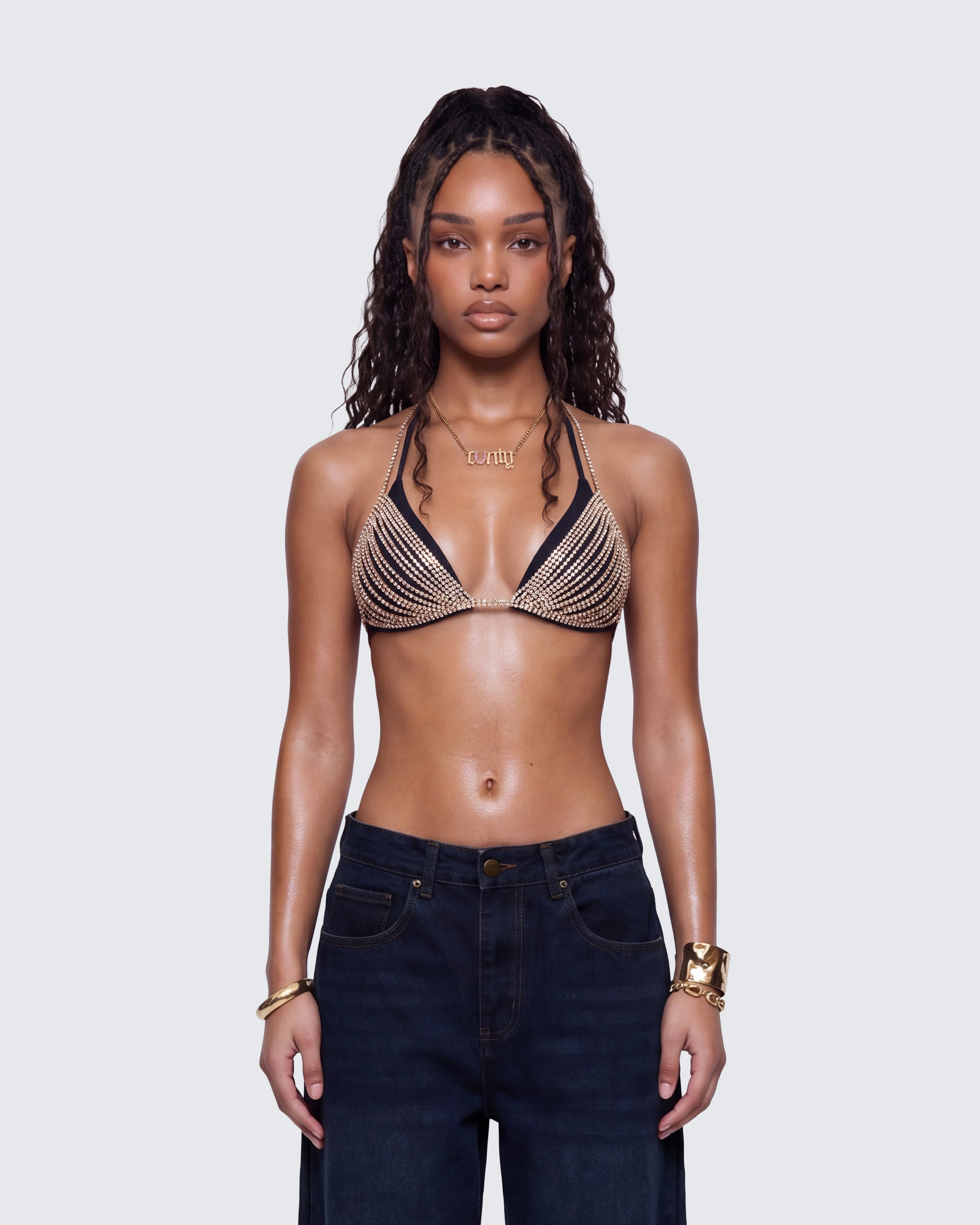 Maelis Gold Diamante Bralet - Image 2