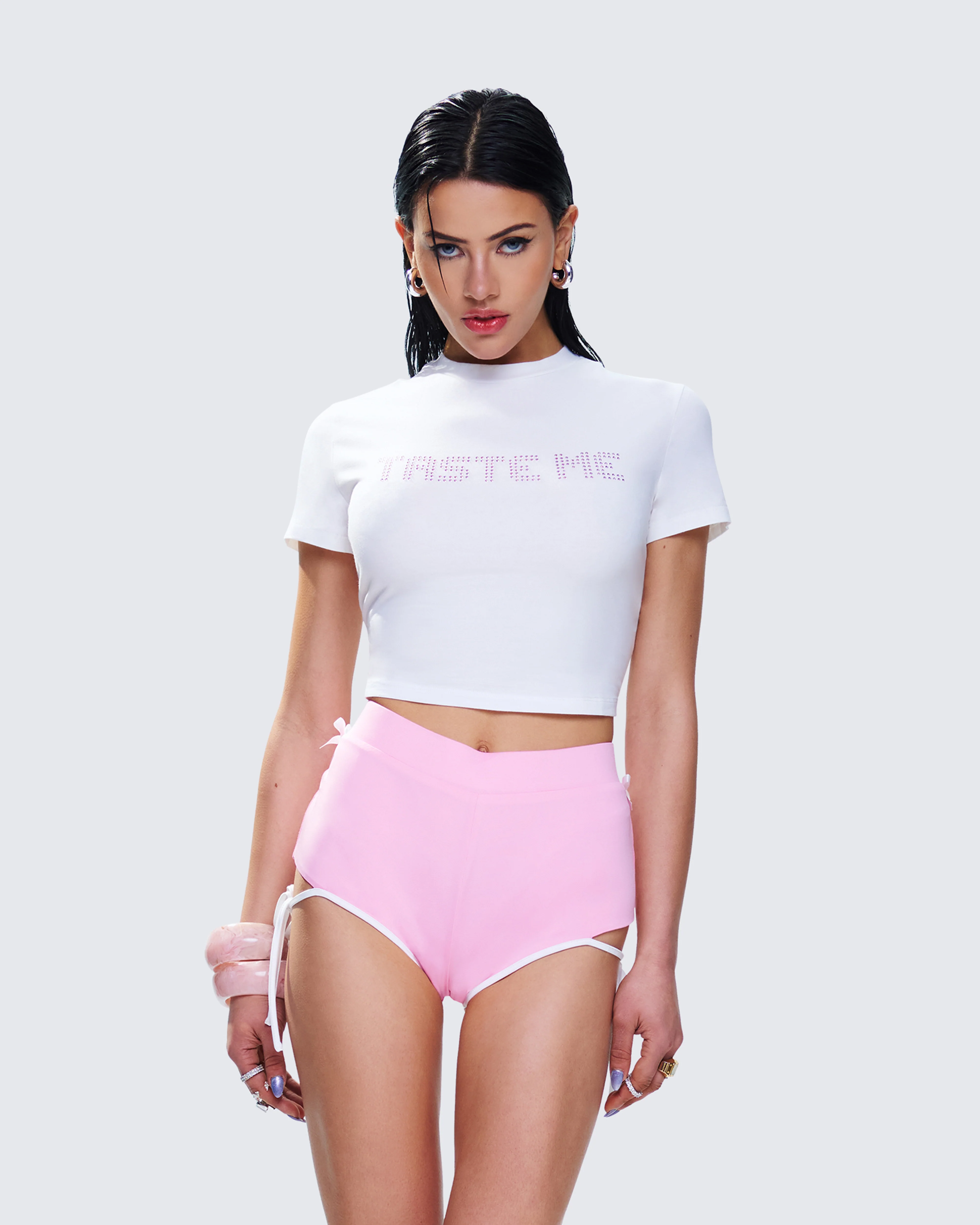 Maribel White Graphic Top - Image 6
