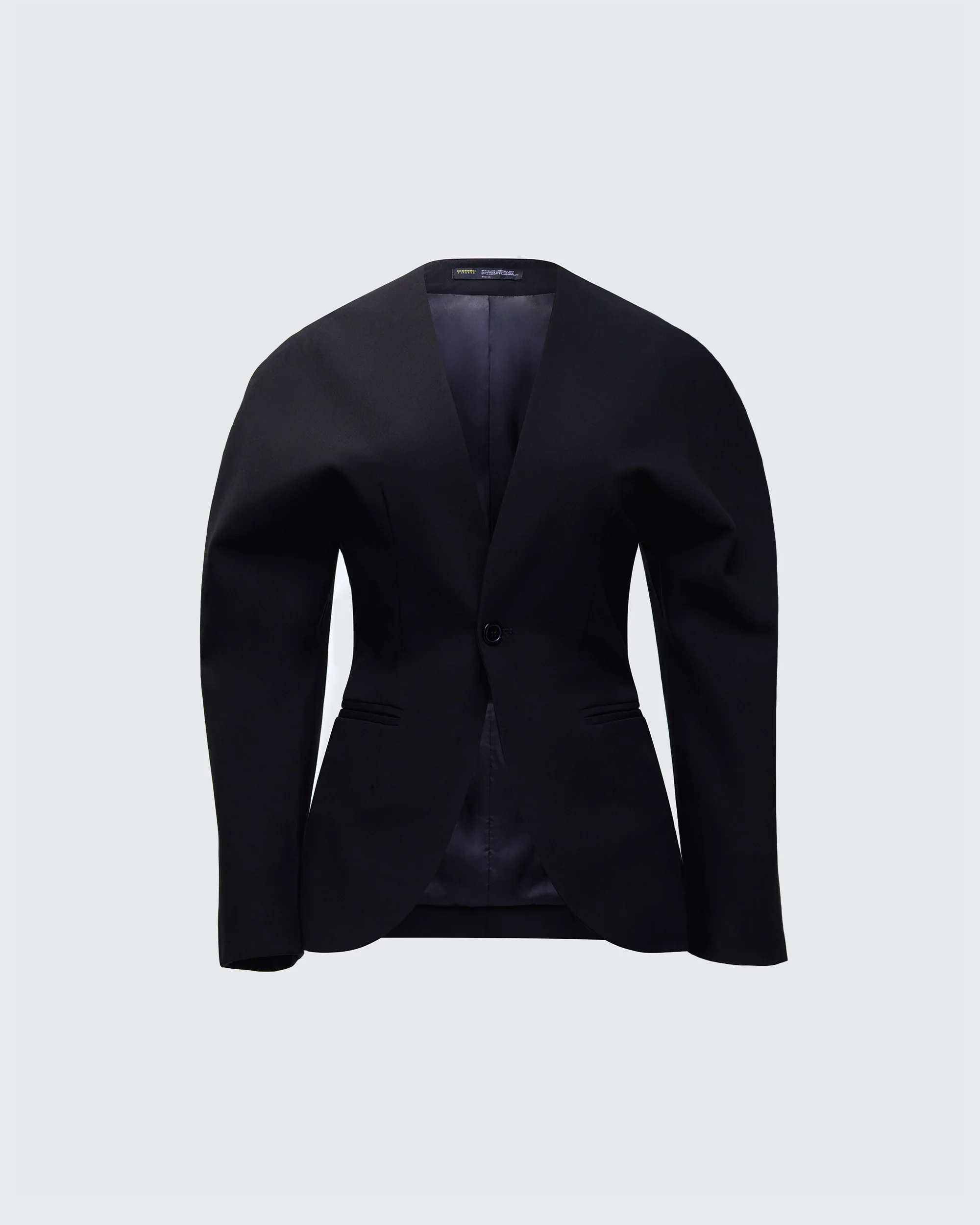 Maybelle Black Dome Sleeve Blazer