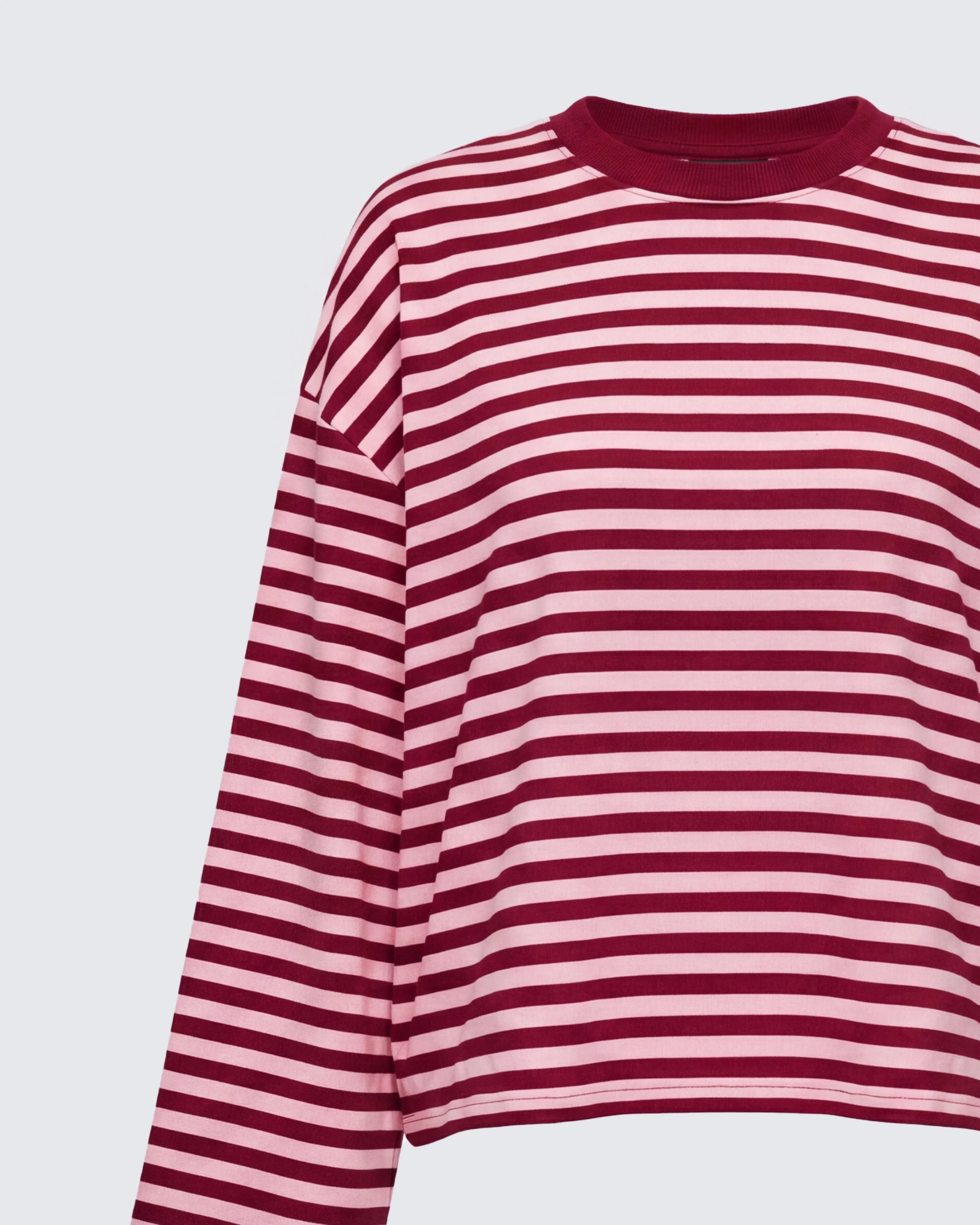 McKenna Cherry Striped Oversized Tee - Image 6