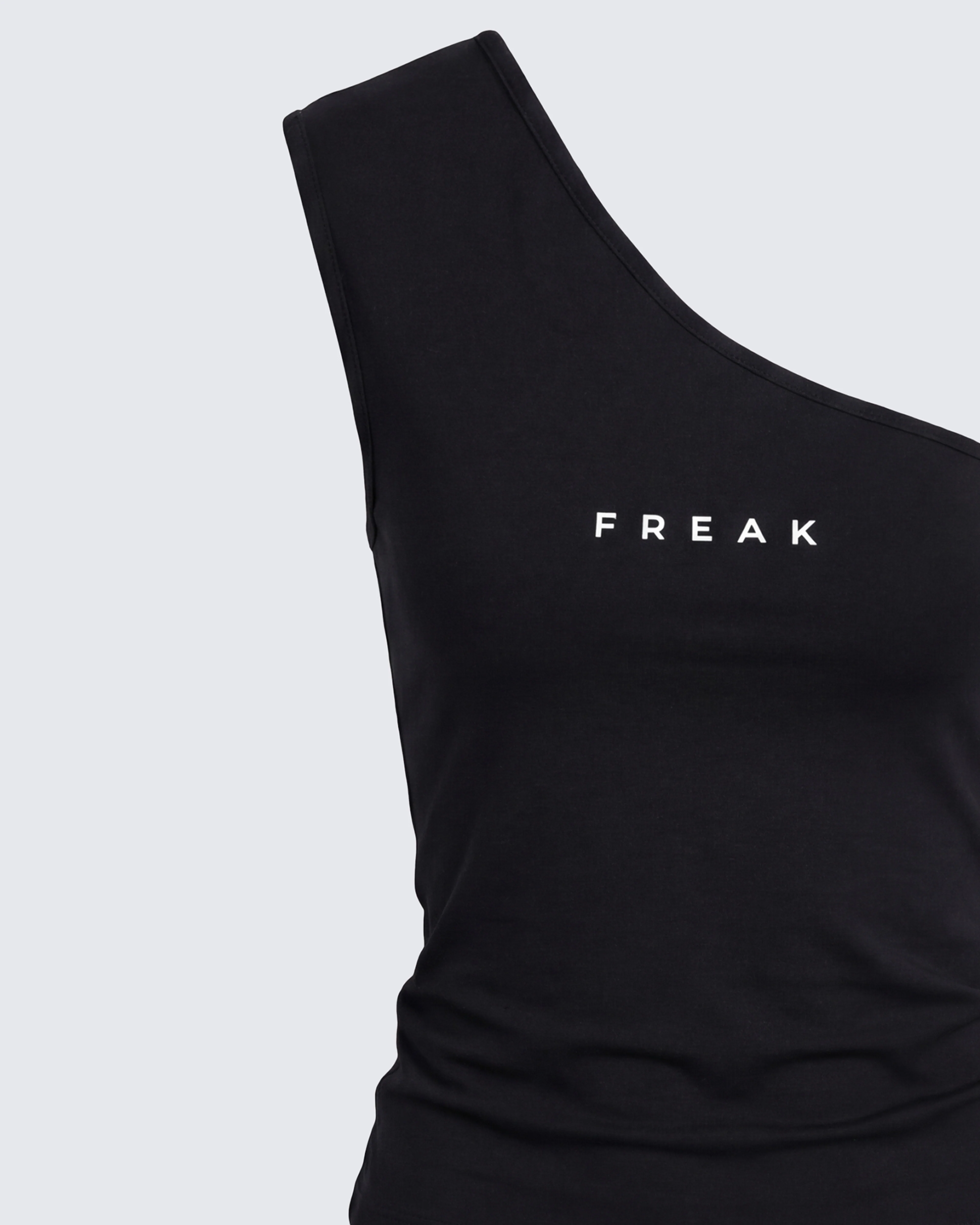 Mei Black One Shoulder Graphic Top - Image 6