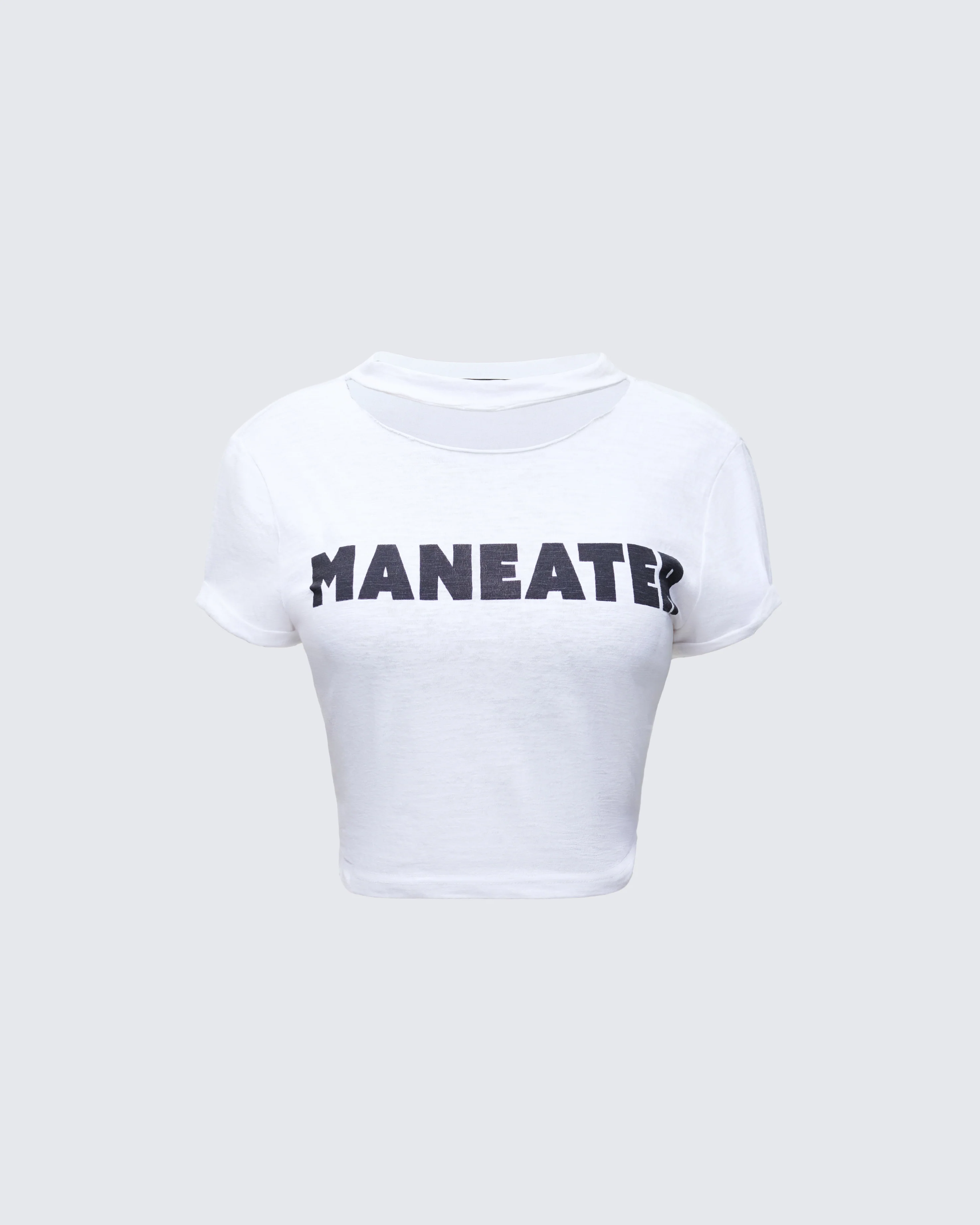 Monte White Jersey Graphic Top
