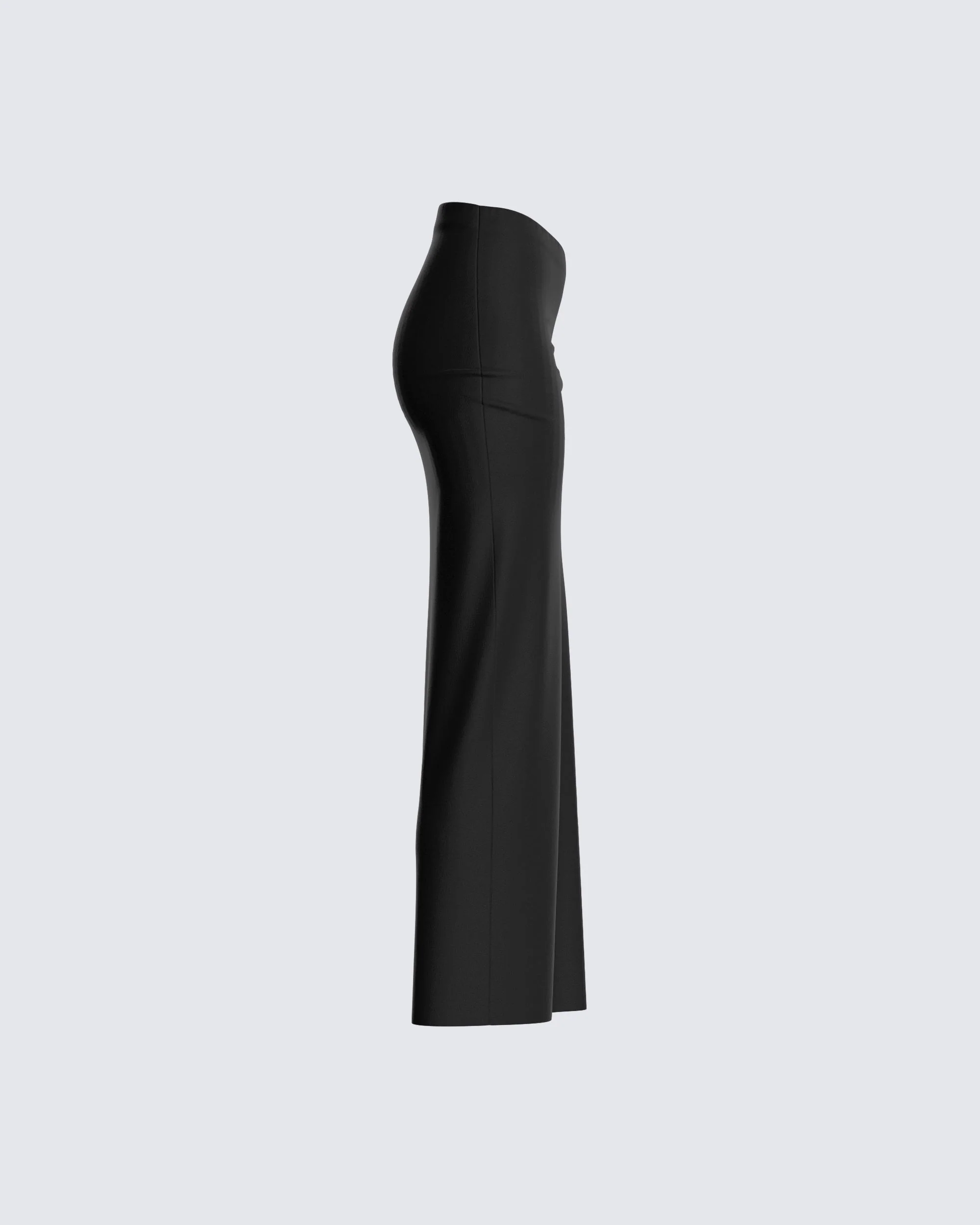 Nadia Black V Waist Skirt - Image 2