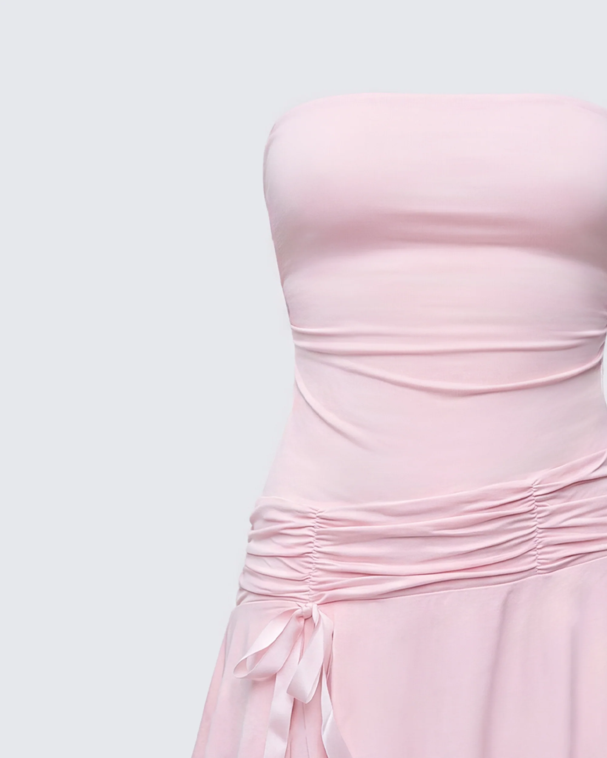 Nasrin Pink Jersey Mini Dress - Image 6