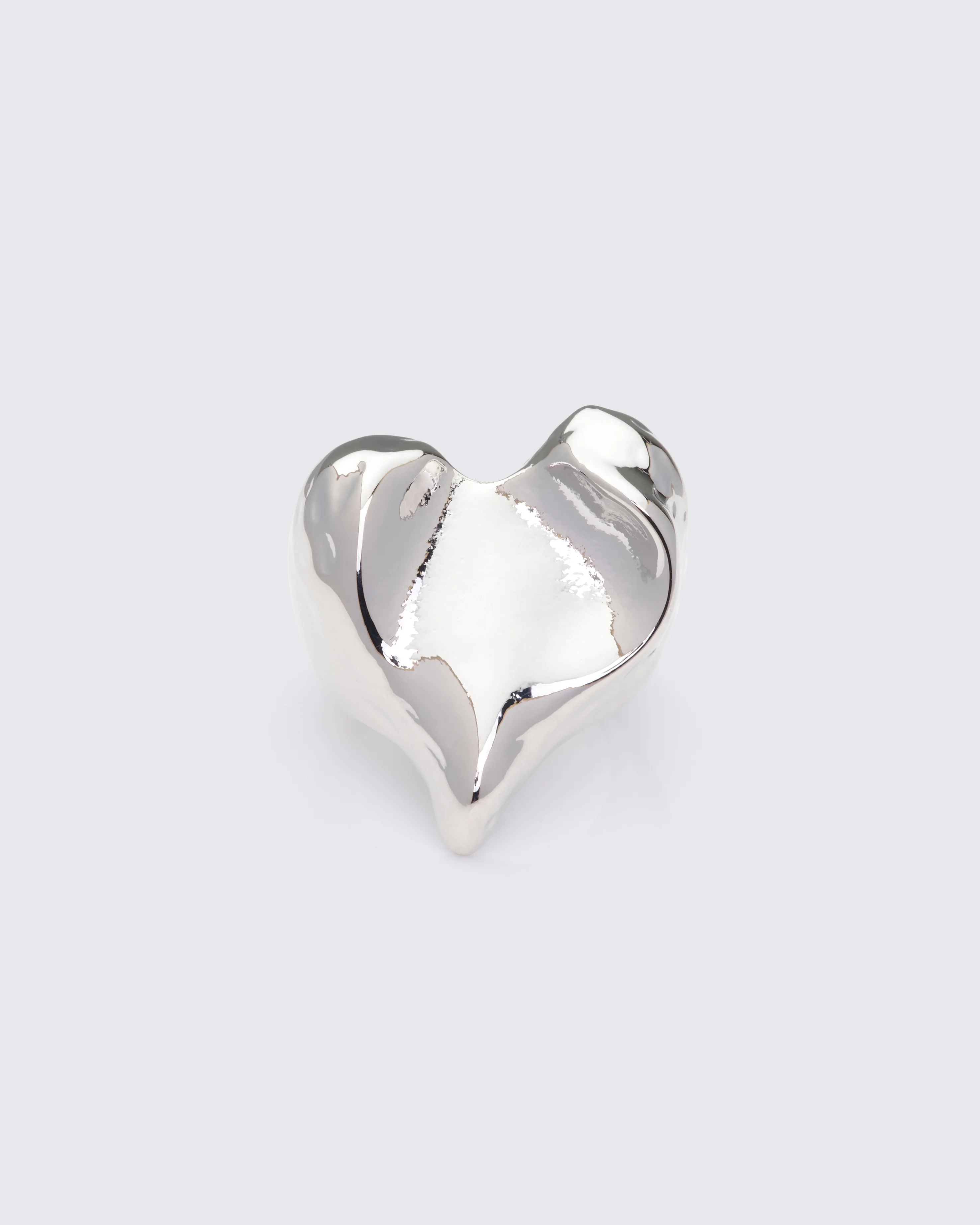 Nerina Silver Drop Heart Ring