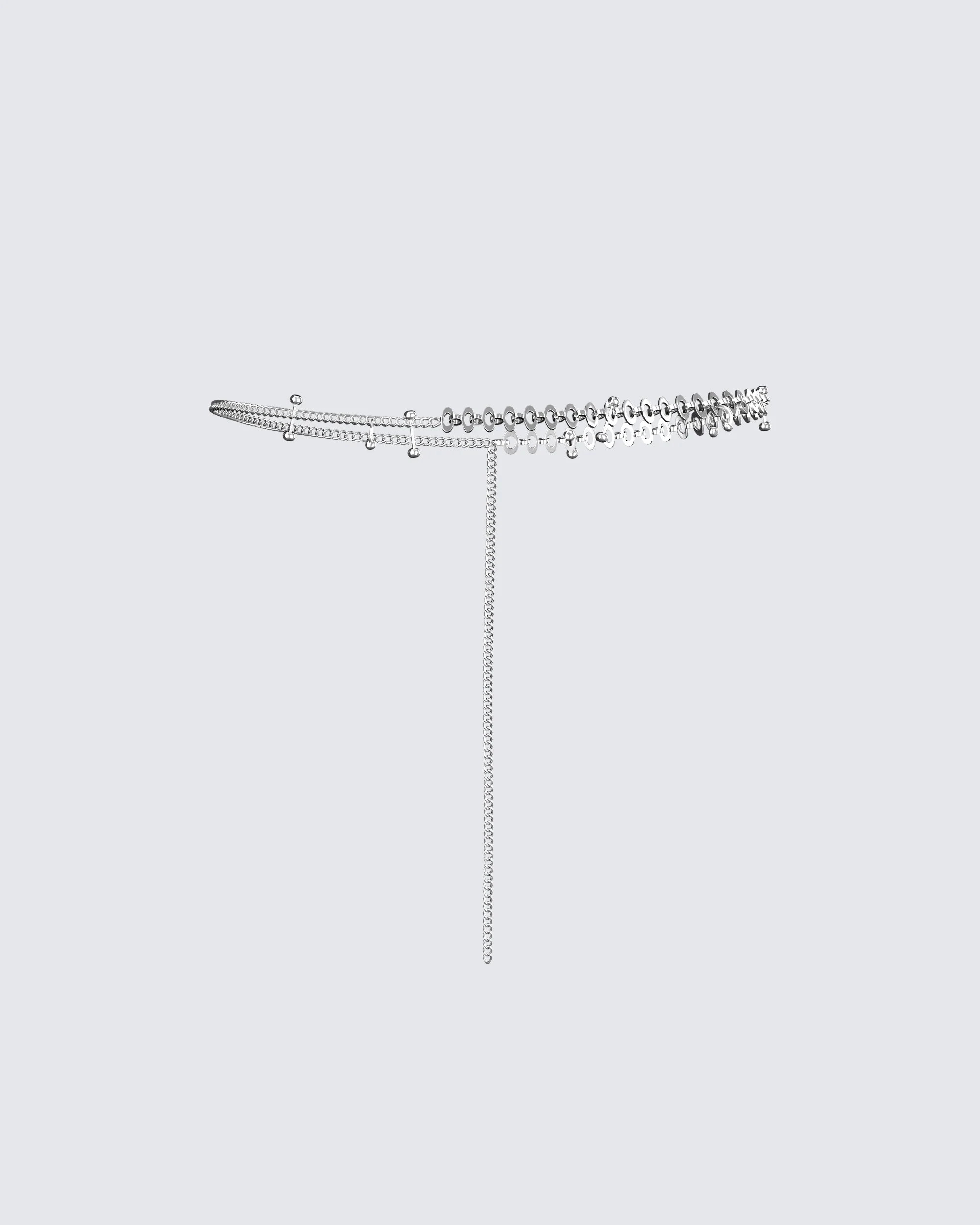 Neve Silver Chain Belt