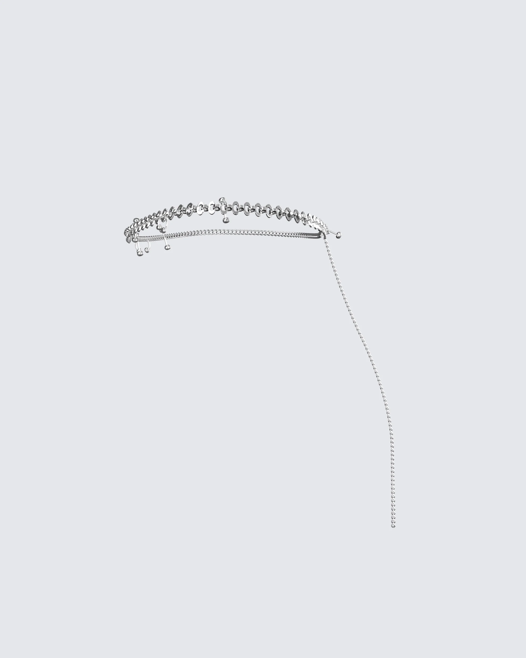 Neve Silver Chain Belt - Image 2
