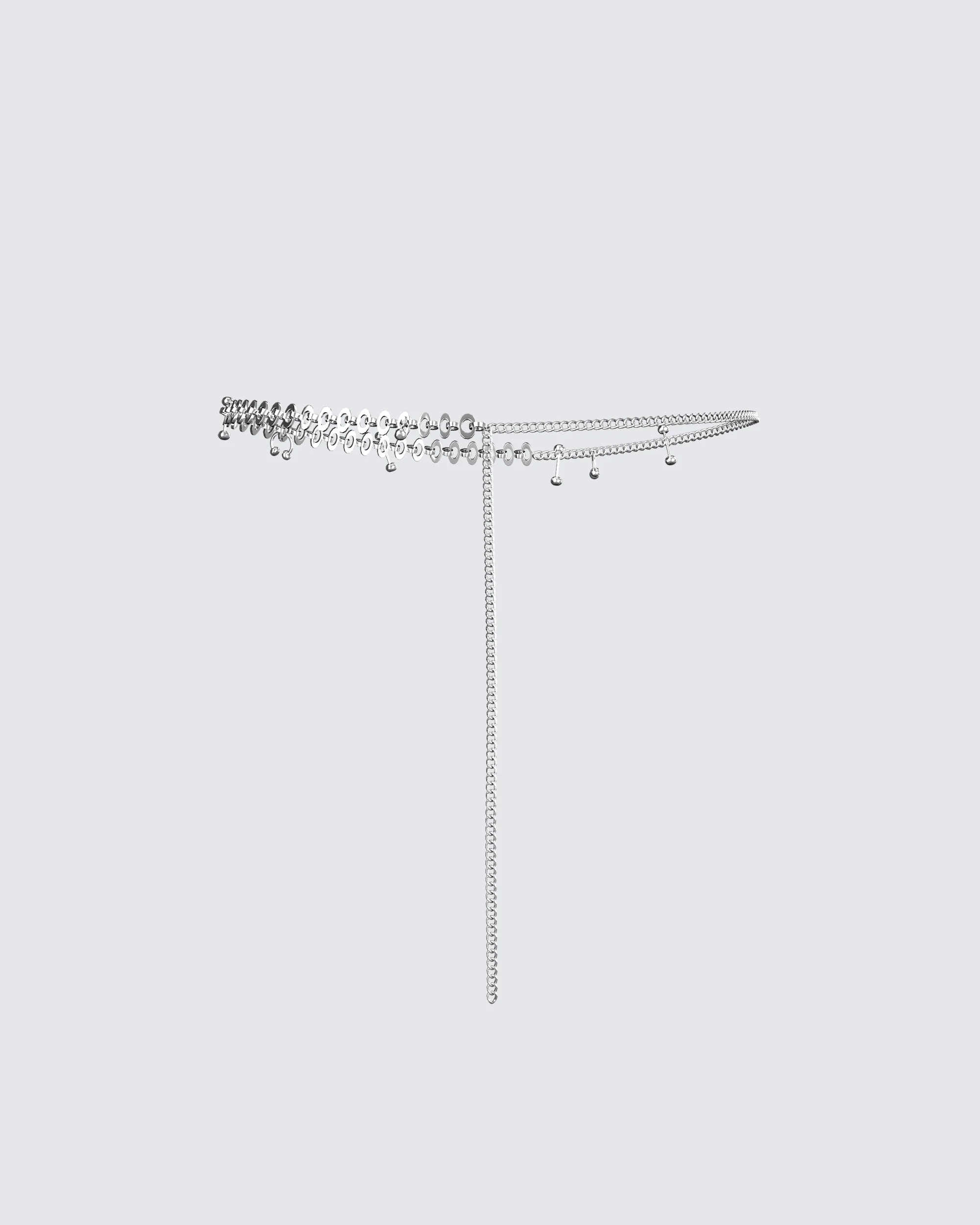 Neve Silver Chain Belt - Image 3