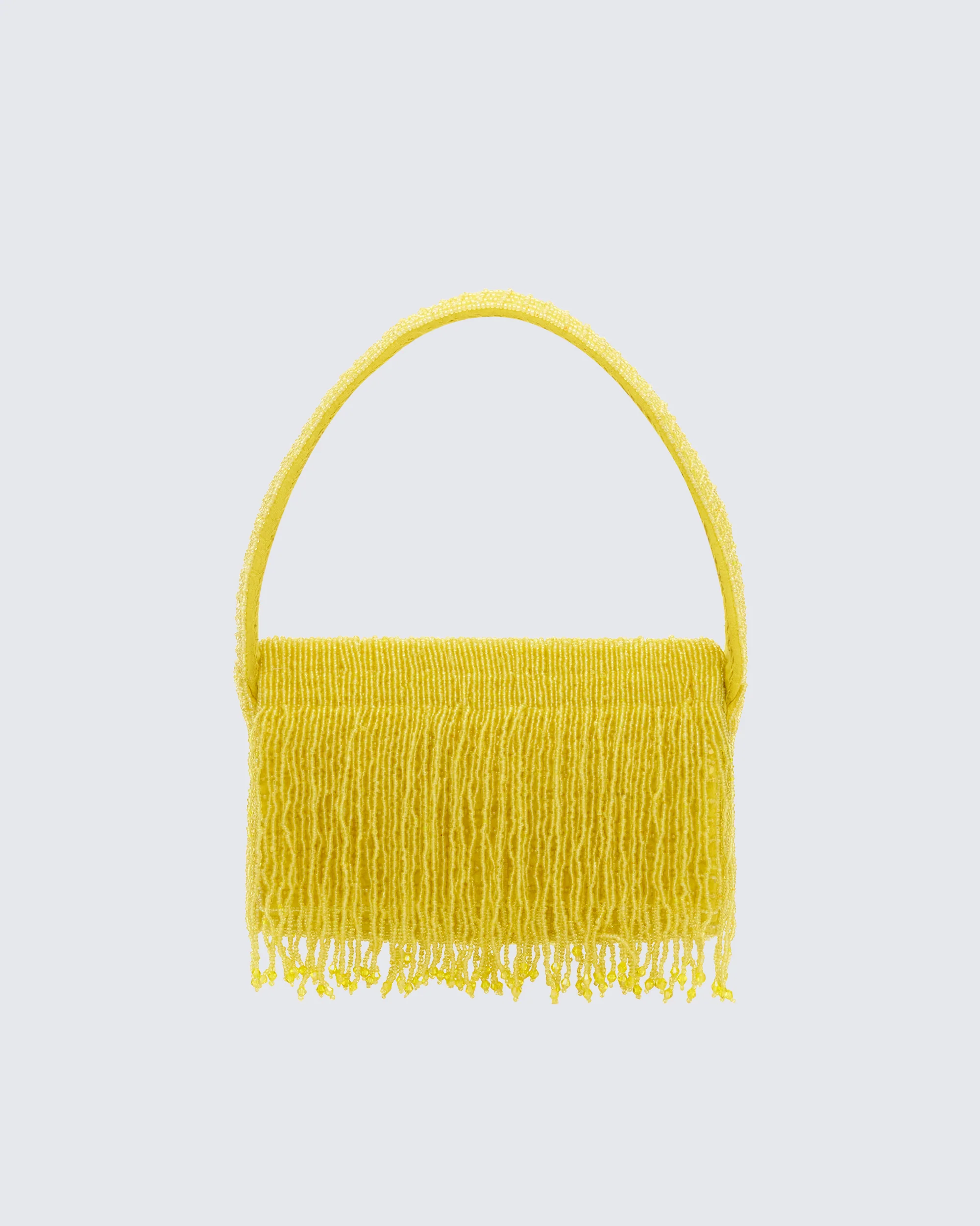 Nyxara Green Beaded Fringe Bag