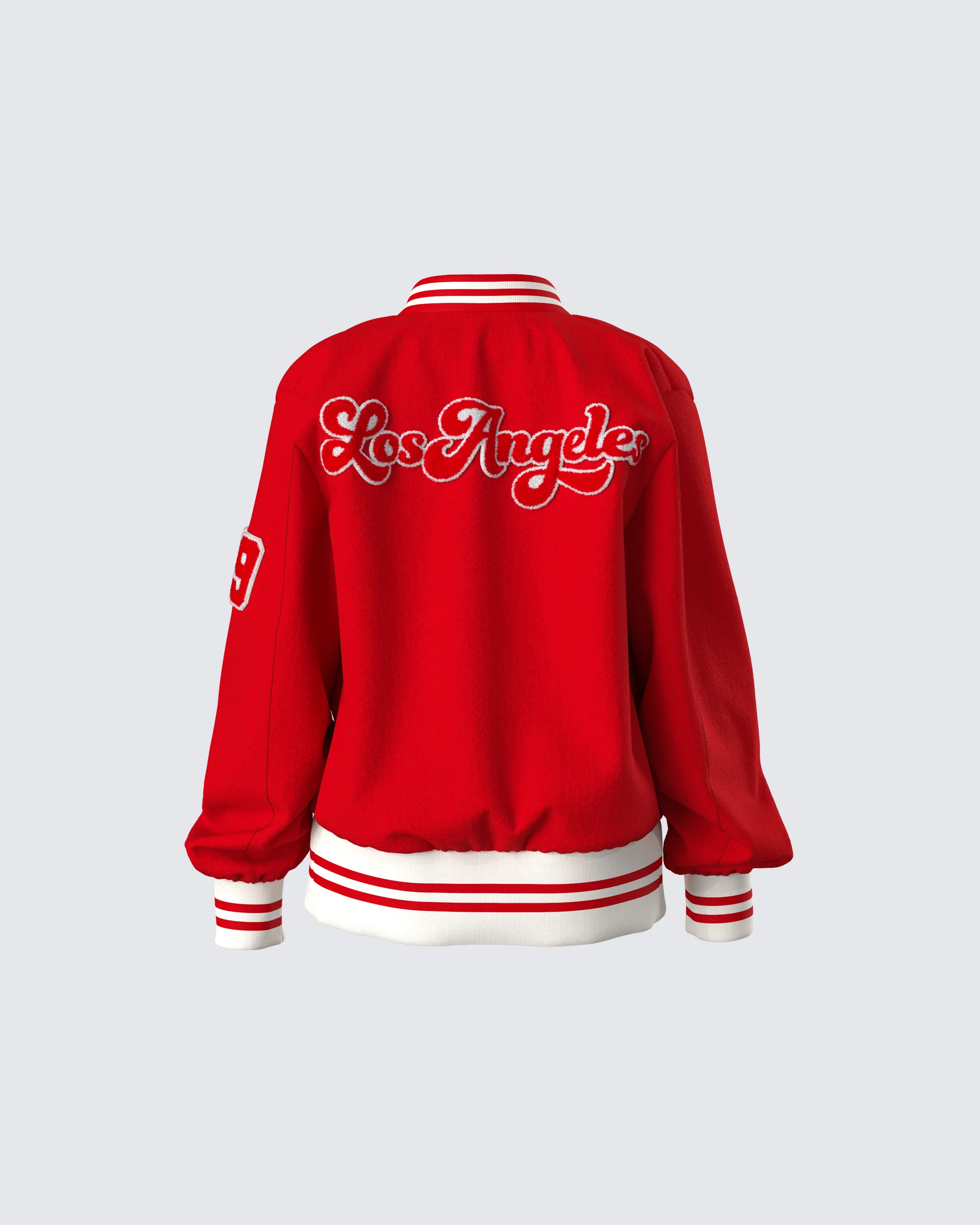 Palmer Red Varsity Jacket - Image 3