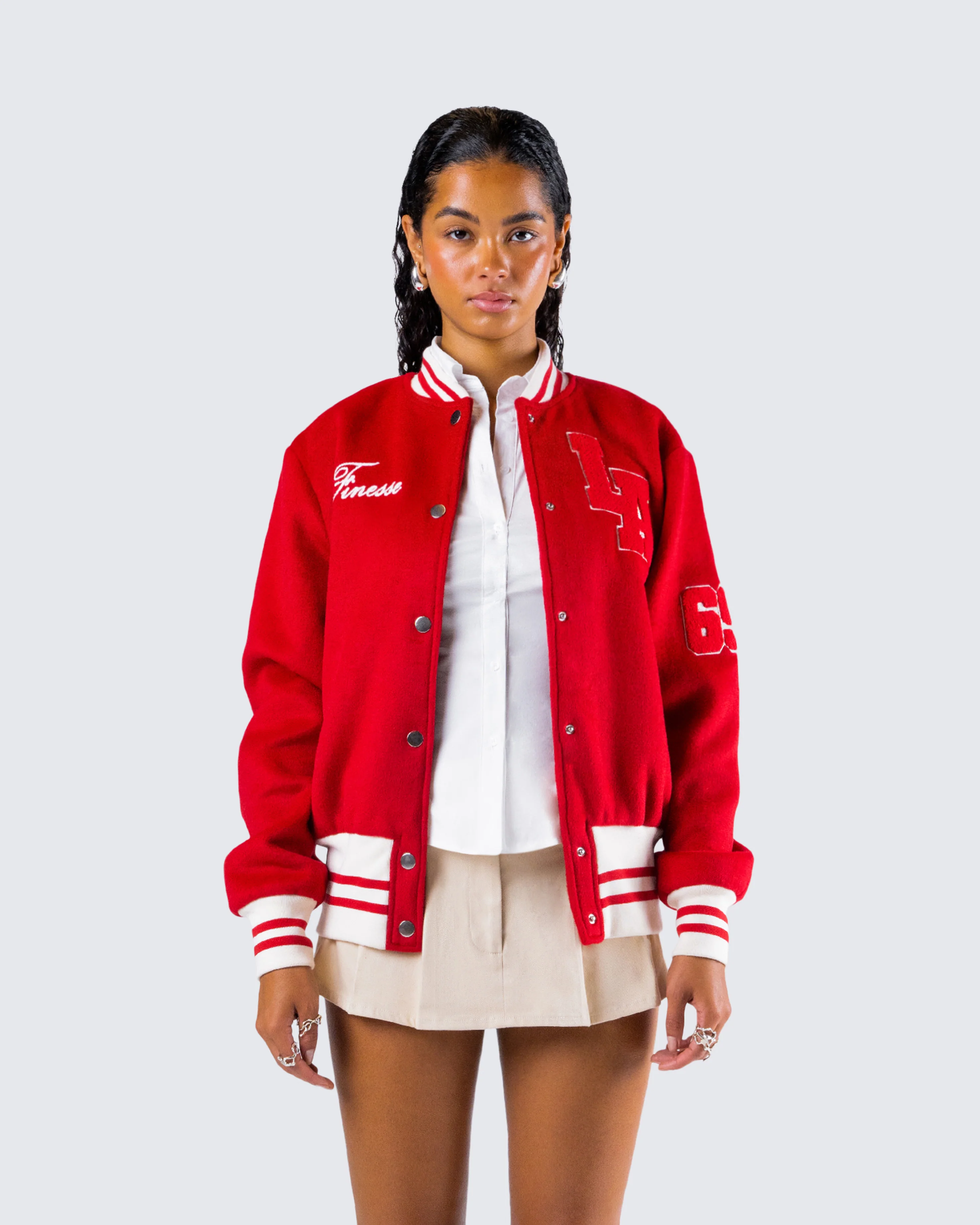 Palmer Red Varsity Jacket - Image 4
